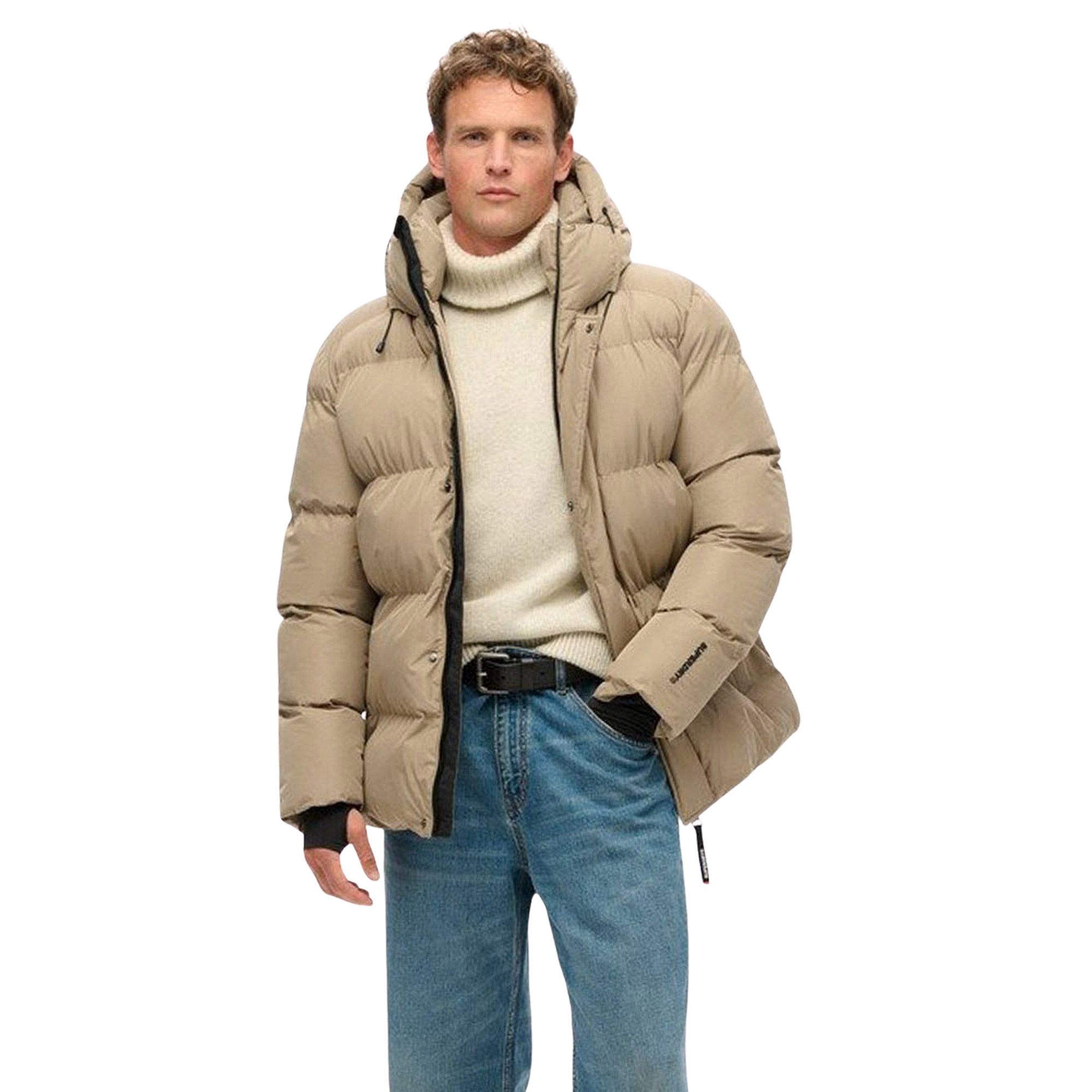 Superdry Five Baffle Hooded Sports Puffer Winterjas Heren