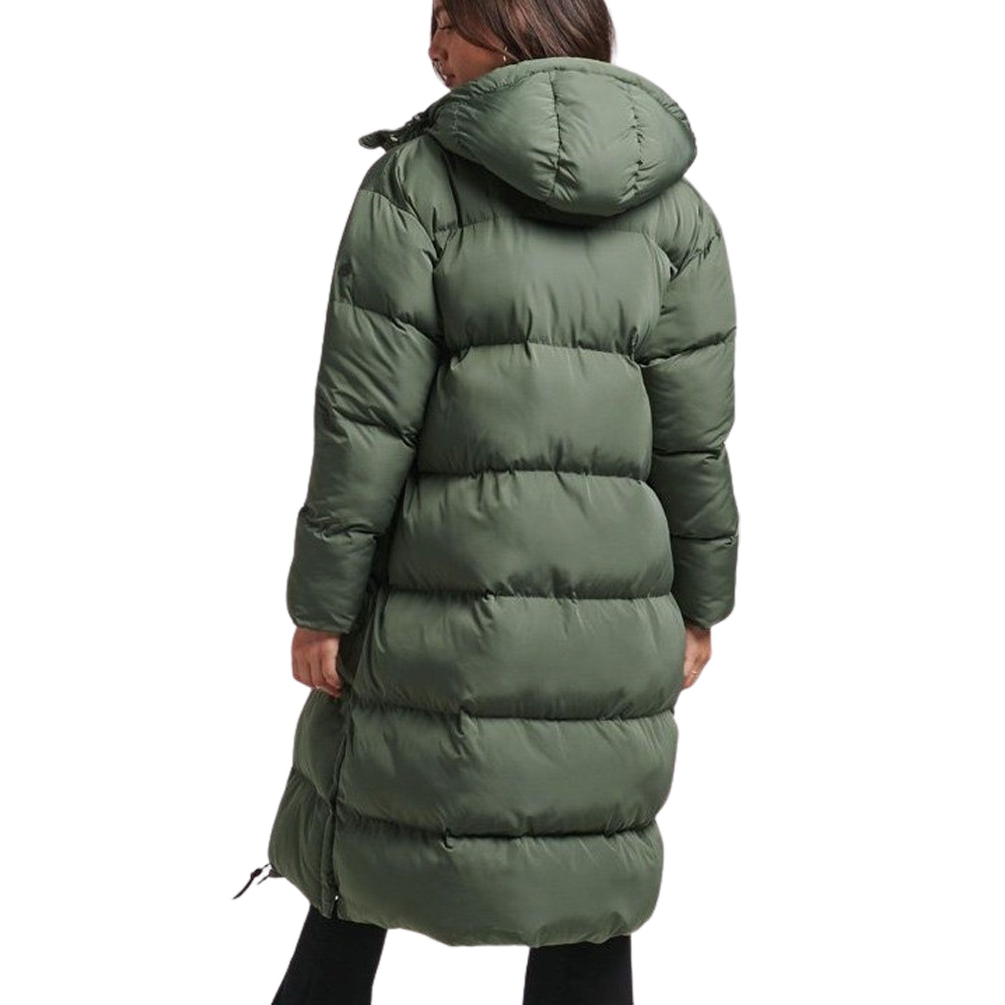 Superdry Studios Hooded Longline Puffer Duvet Winterjas Dames