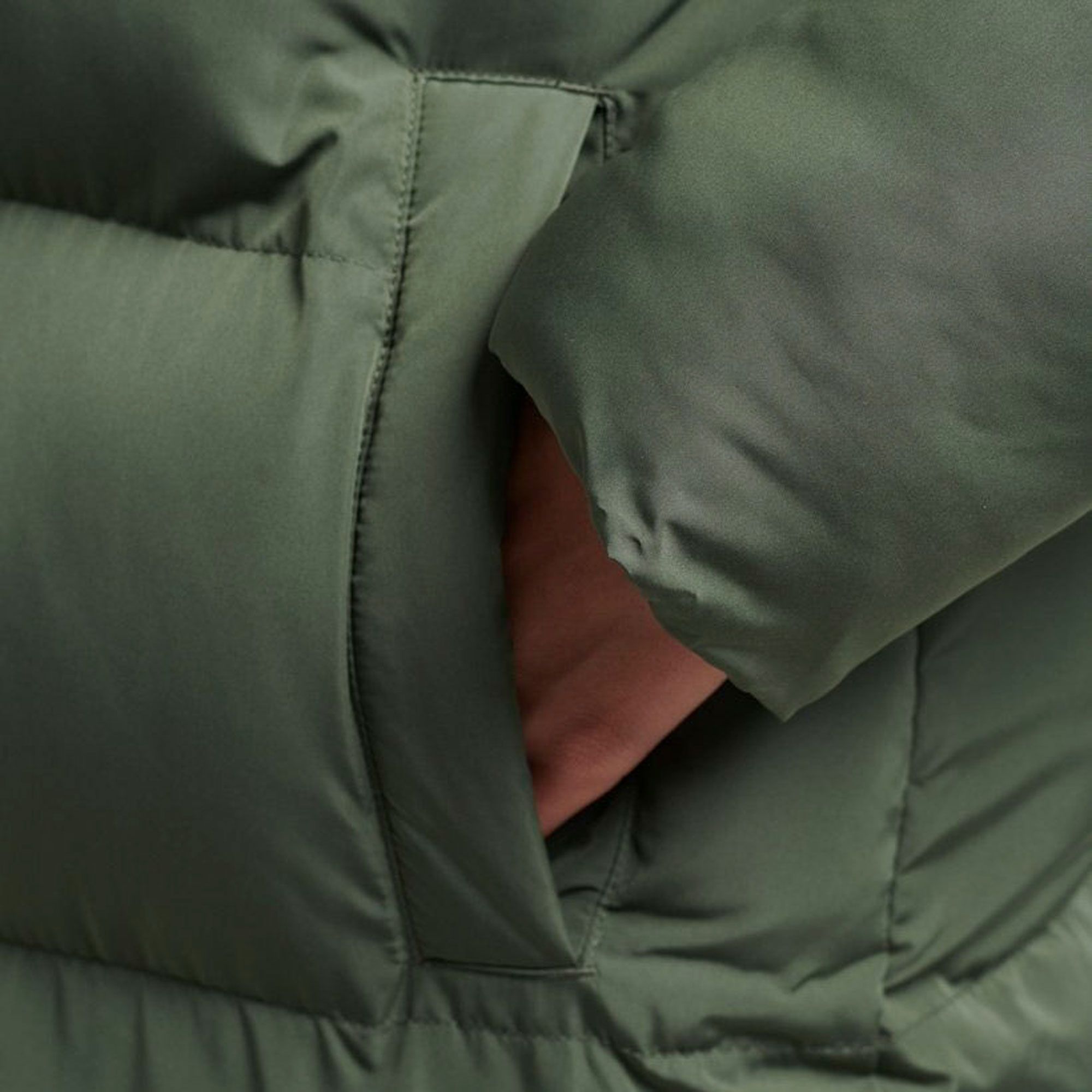 Superdry Studios Hooded Longline Puffer Duvet Winterjas Dames
