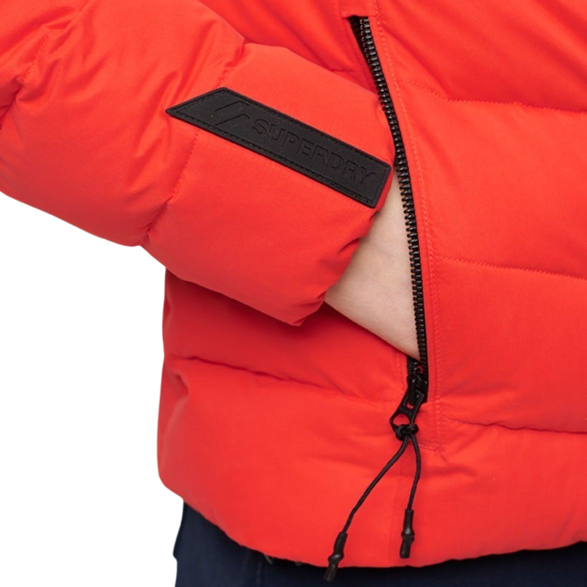 Superdry Hooded Microfibre Padded Jas Dames