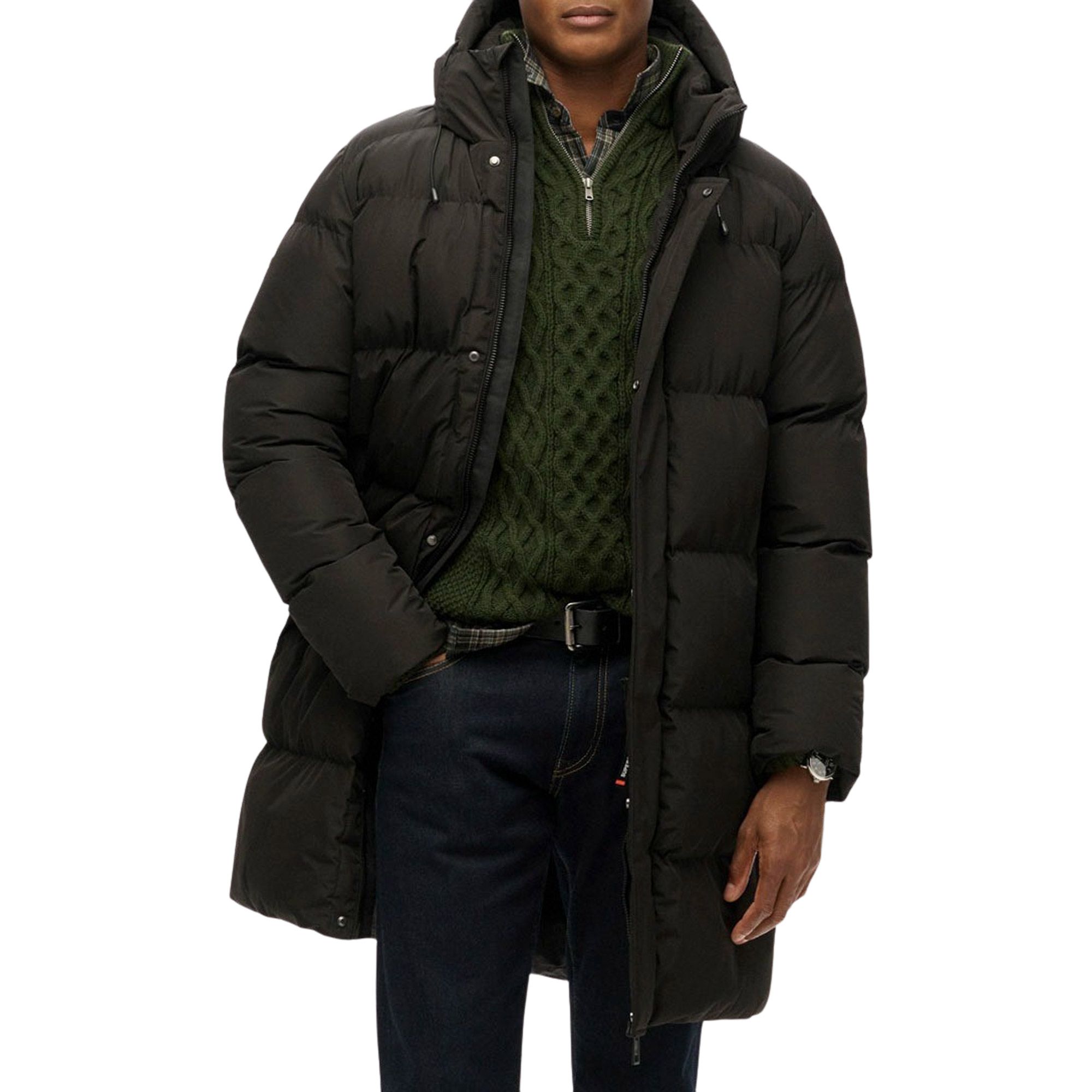 Superdry Fuji Padded Hooded Sports Puffer Mid Jas Heren