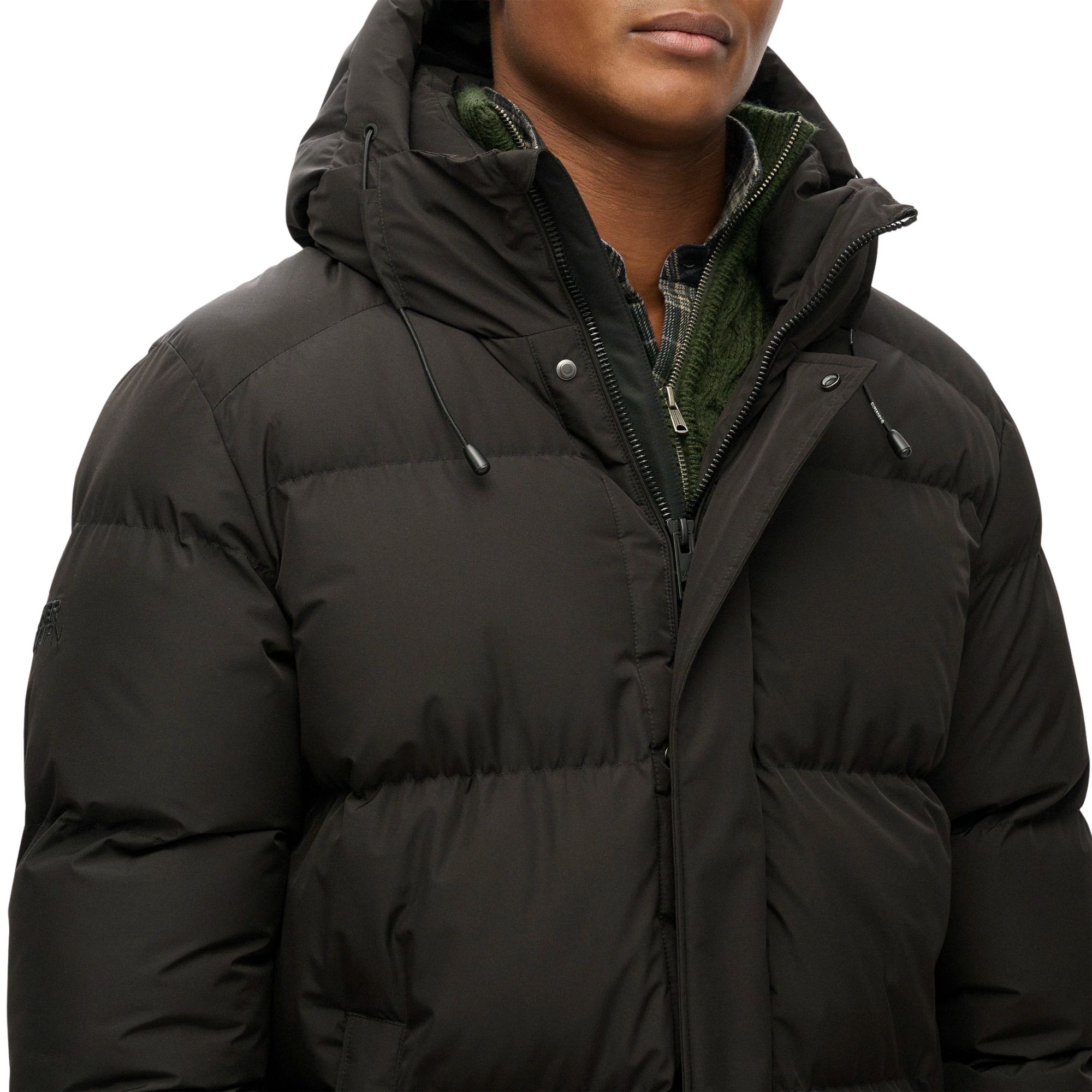 Superdry Fuji Padded Hooded Sports Puffer Mid Jas Heren