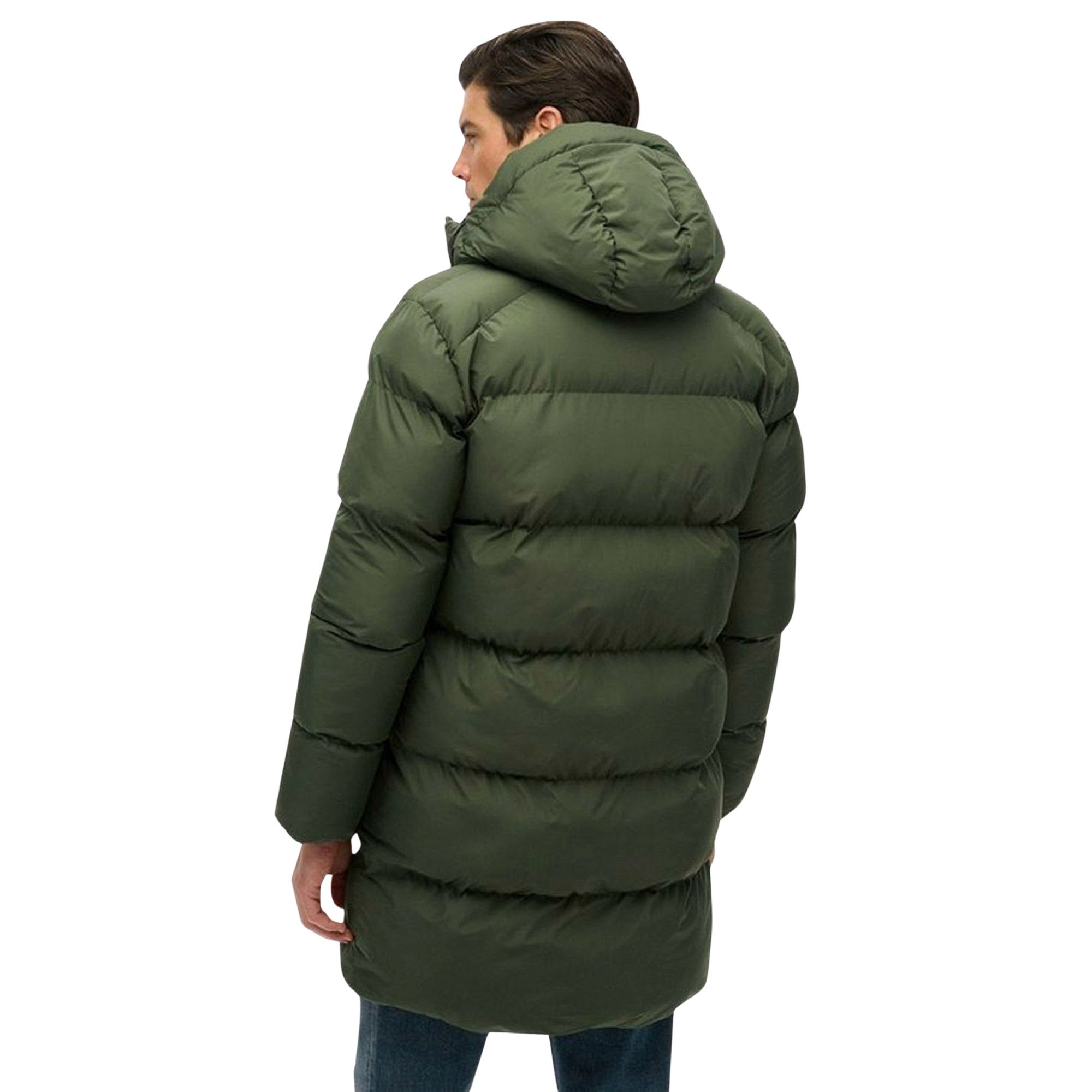 Superdry Fuji Padded Hooded Sports Puffer Mid Jas Heren
