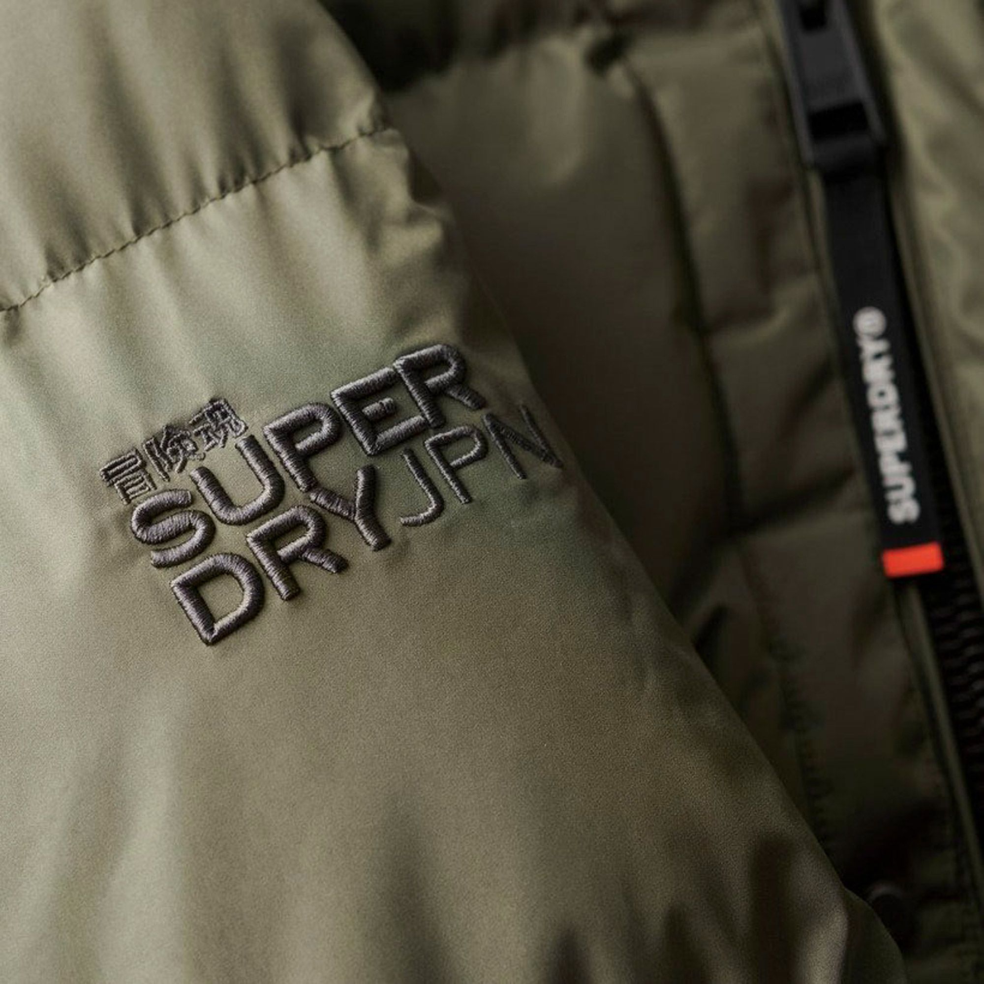 Superdry Fuji Padded Hooded Sports Puffer Mid Jas Heren