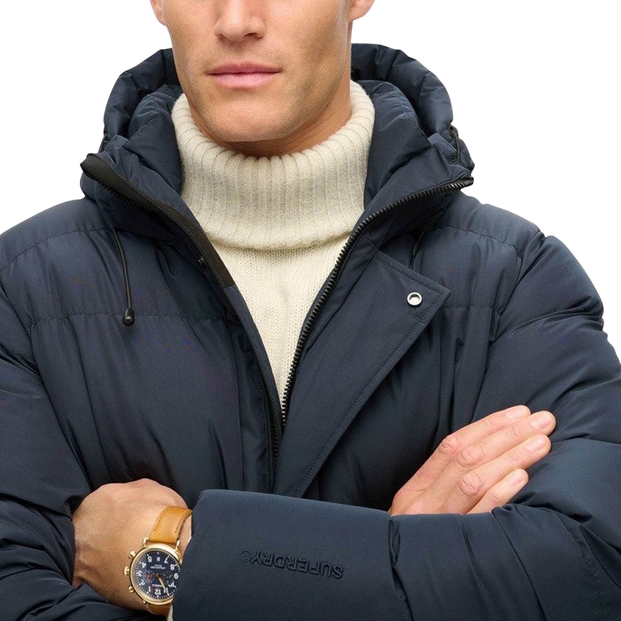 Superdry Fuji Padded Hooded Sports Puffer Mid Jas Heren