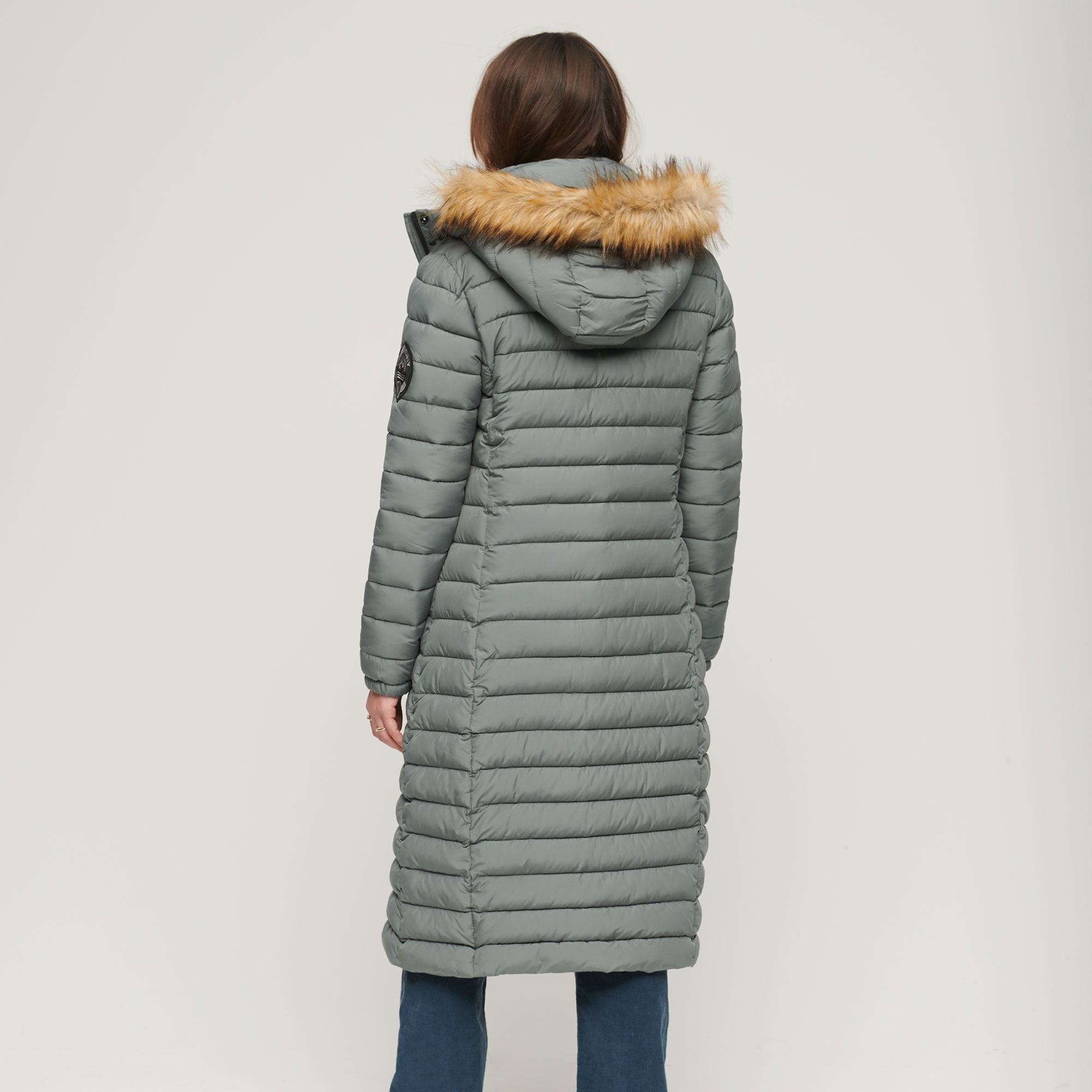 Superdry Fuji Longline Puffer Winterjas Dames