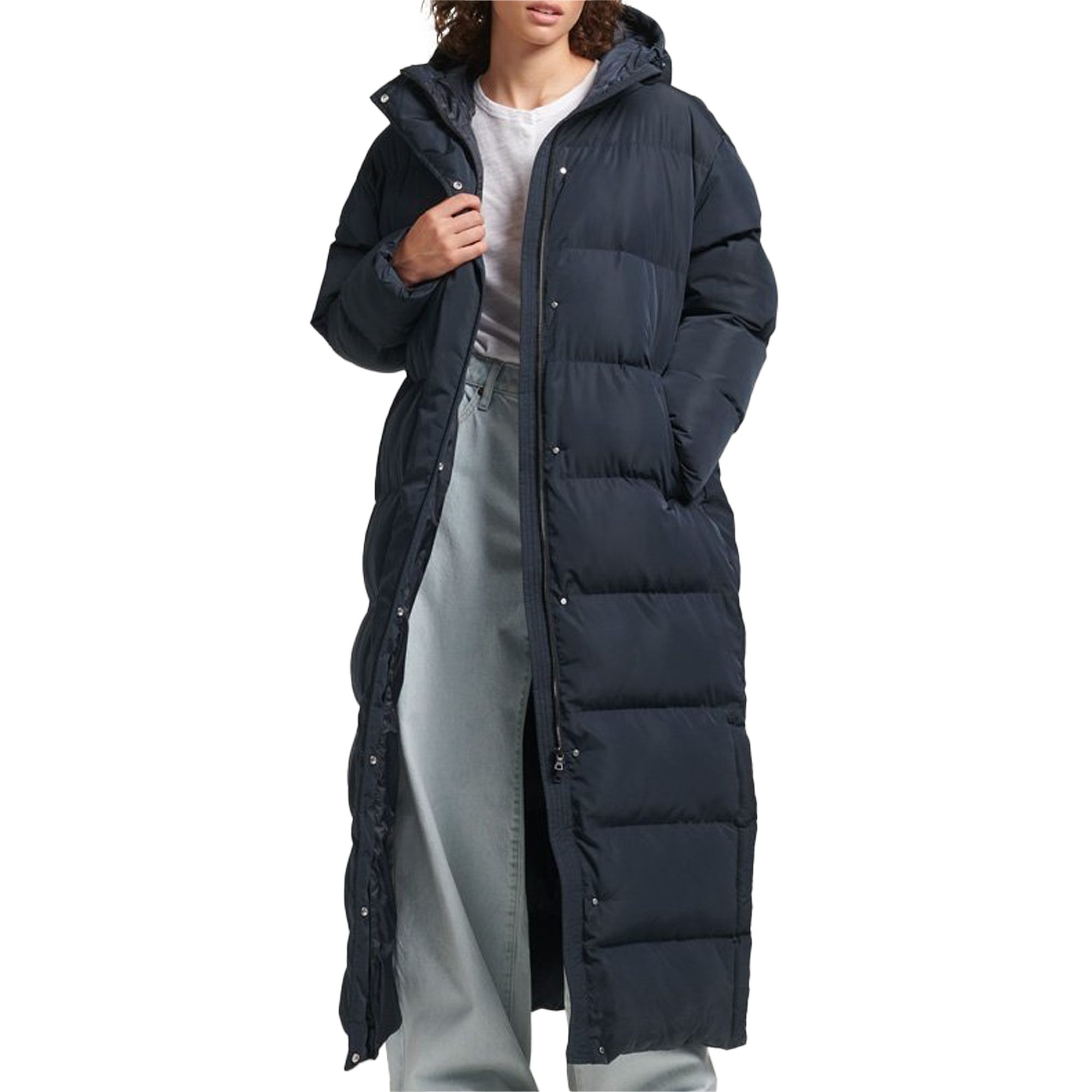 Superdry Maxi Hooded Puffer Duvet Winterjas Dames