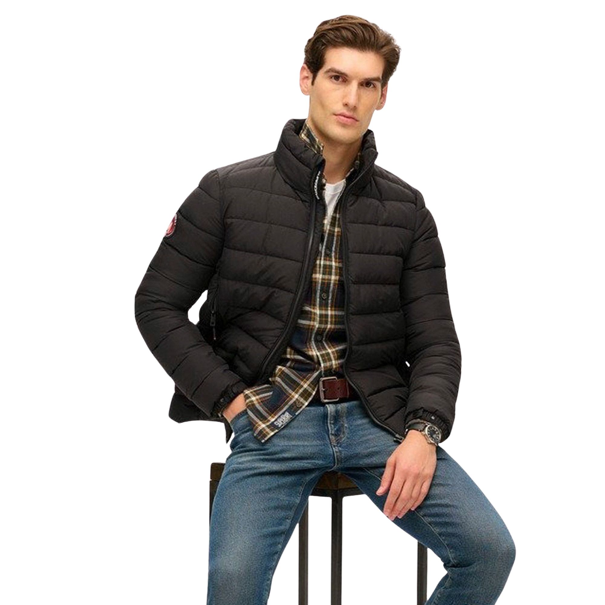 Superdry Fuji Padded Embroidered Pufferjas Heren