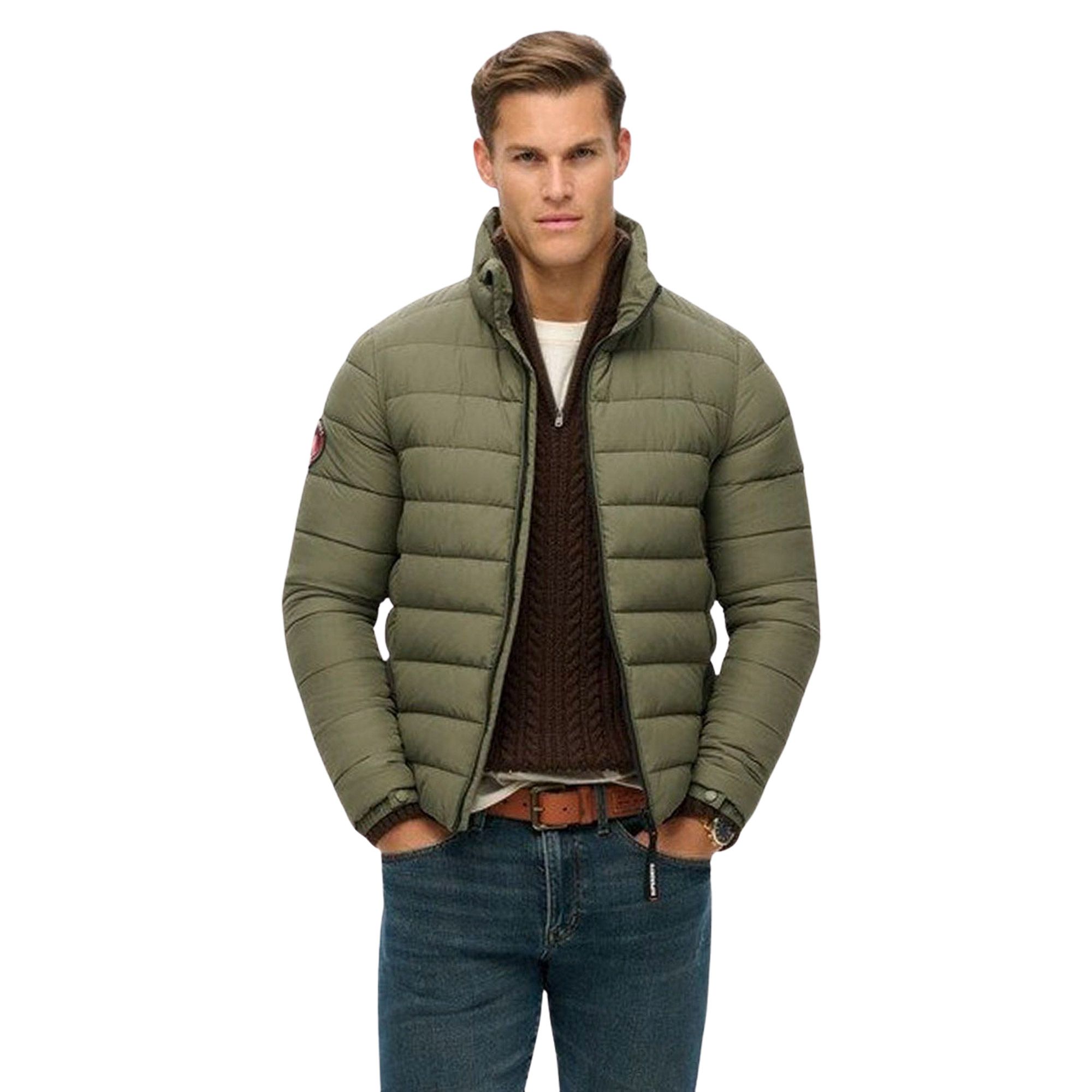 Superdry Fuji Padded Embroidered Pufferjas Heren