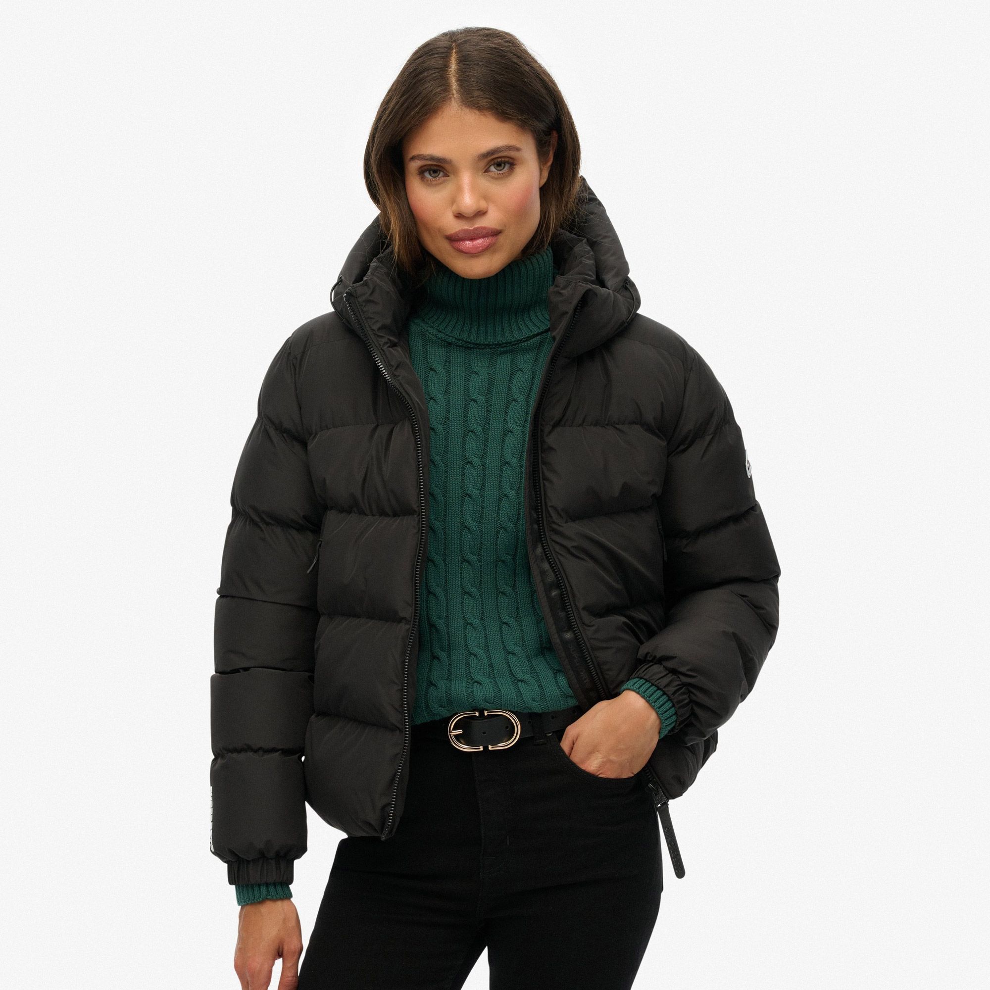 Superdry Hooded Sports Puffer Winterjas Dames