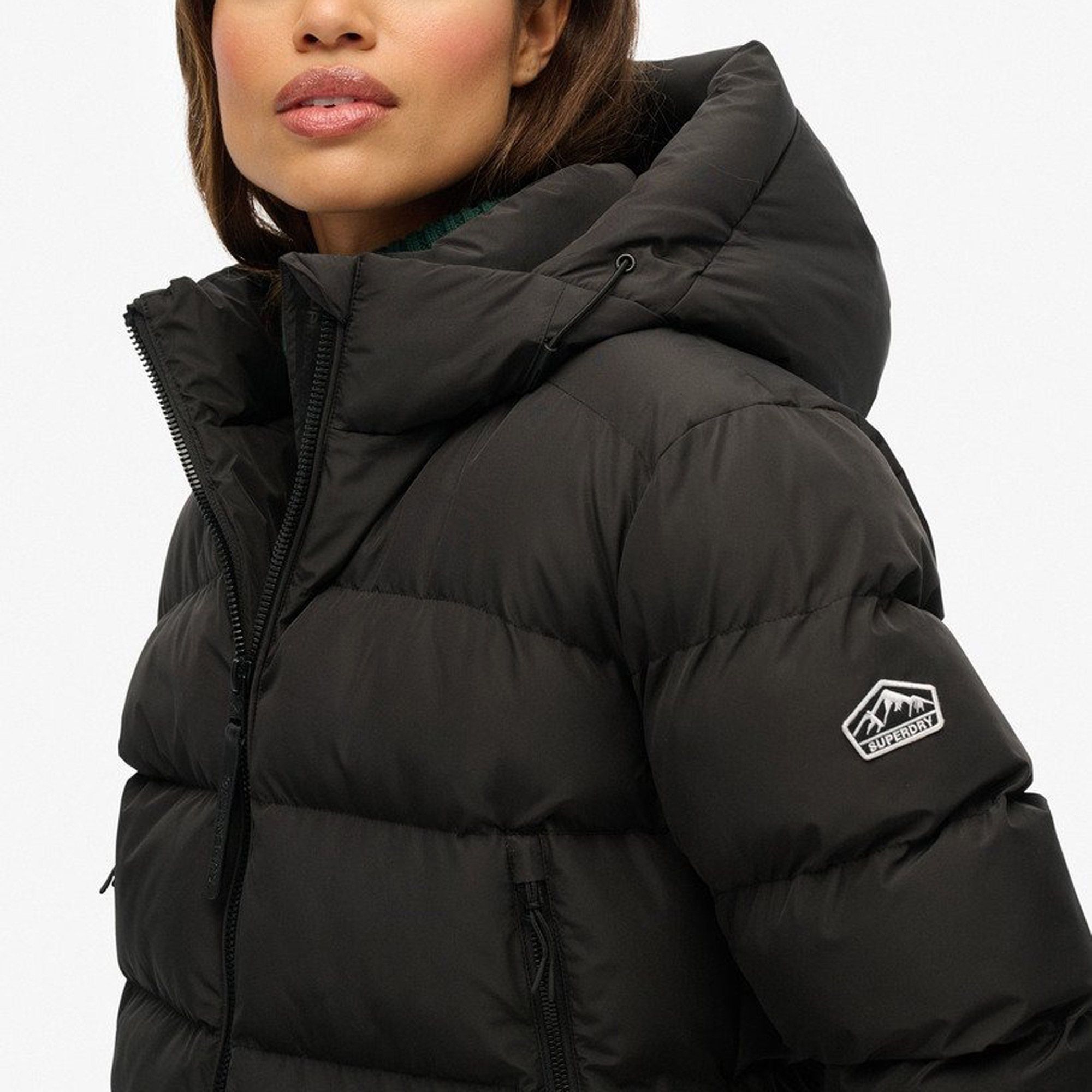 Superdry Hooded Sports Puffer Winterjas Dames