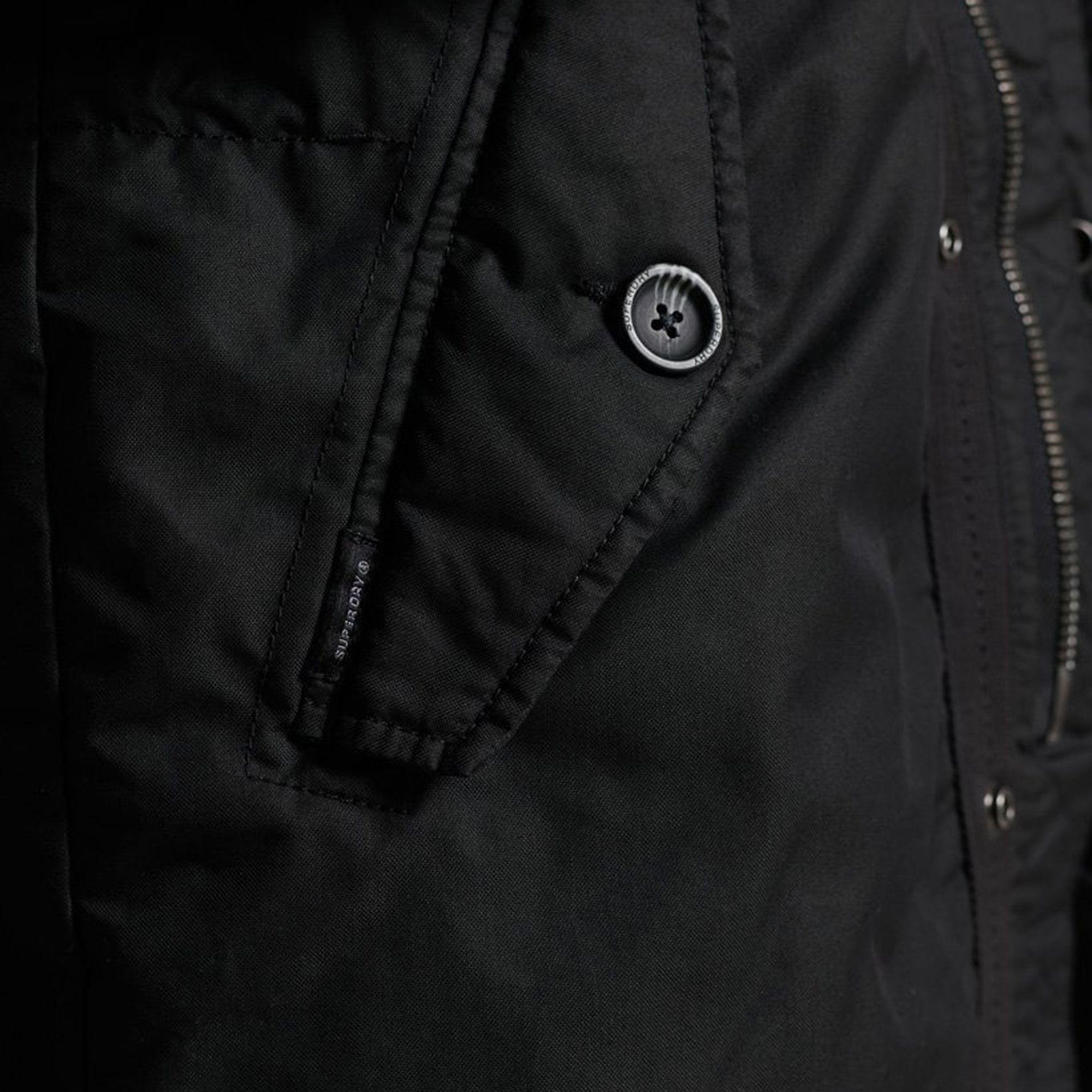 Superdry Service Faux Fur Trim Parka Winterjas Heren