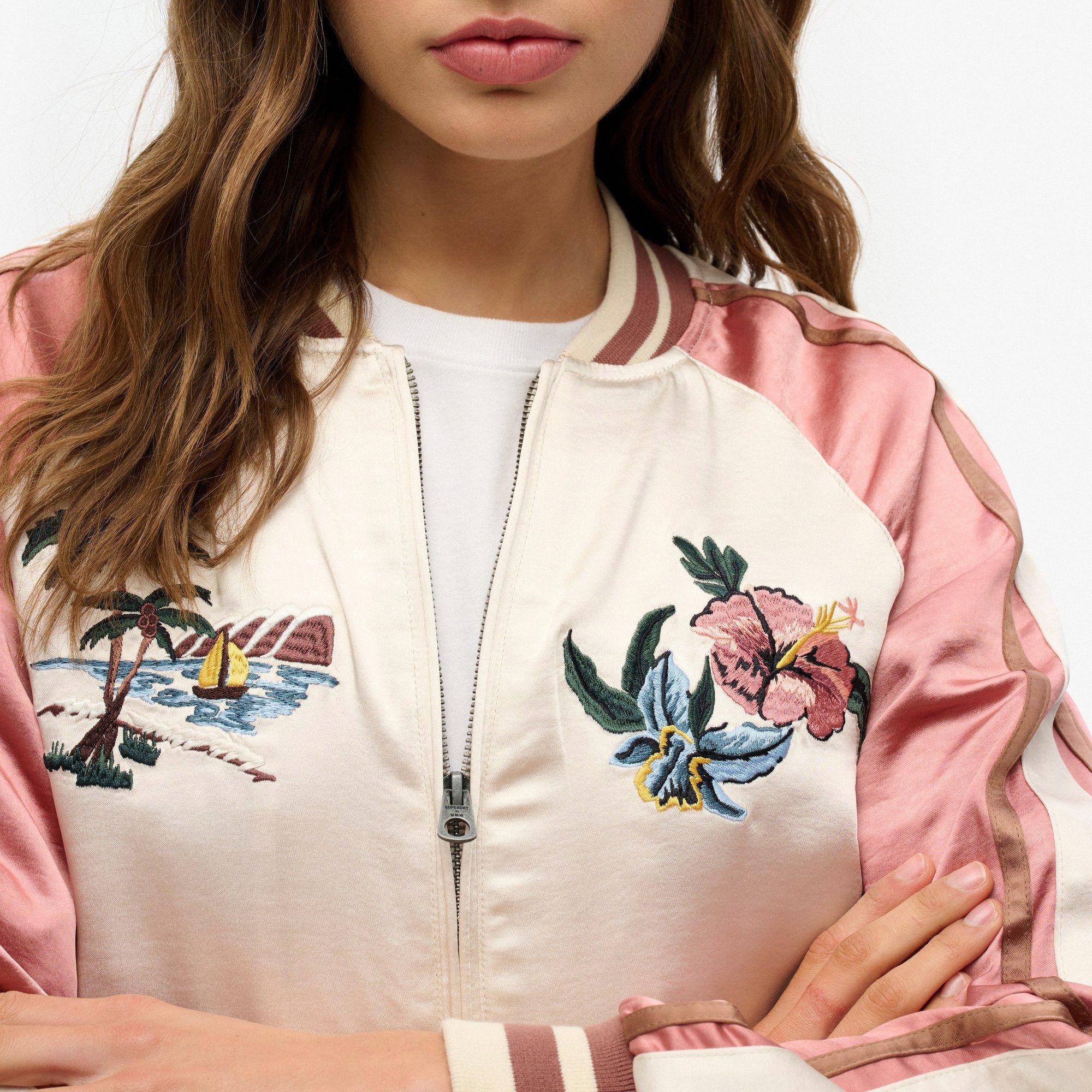 Superdry Suikajan Embroidered Bomber Jas Dames