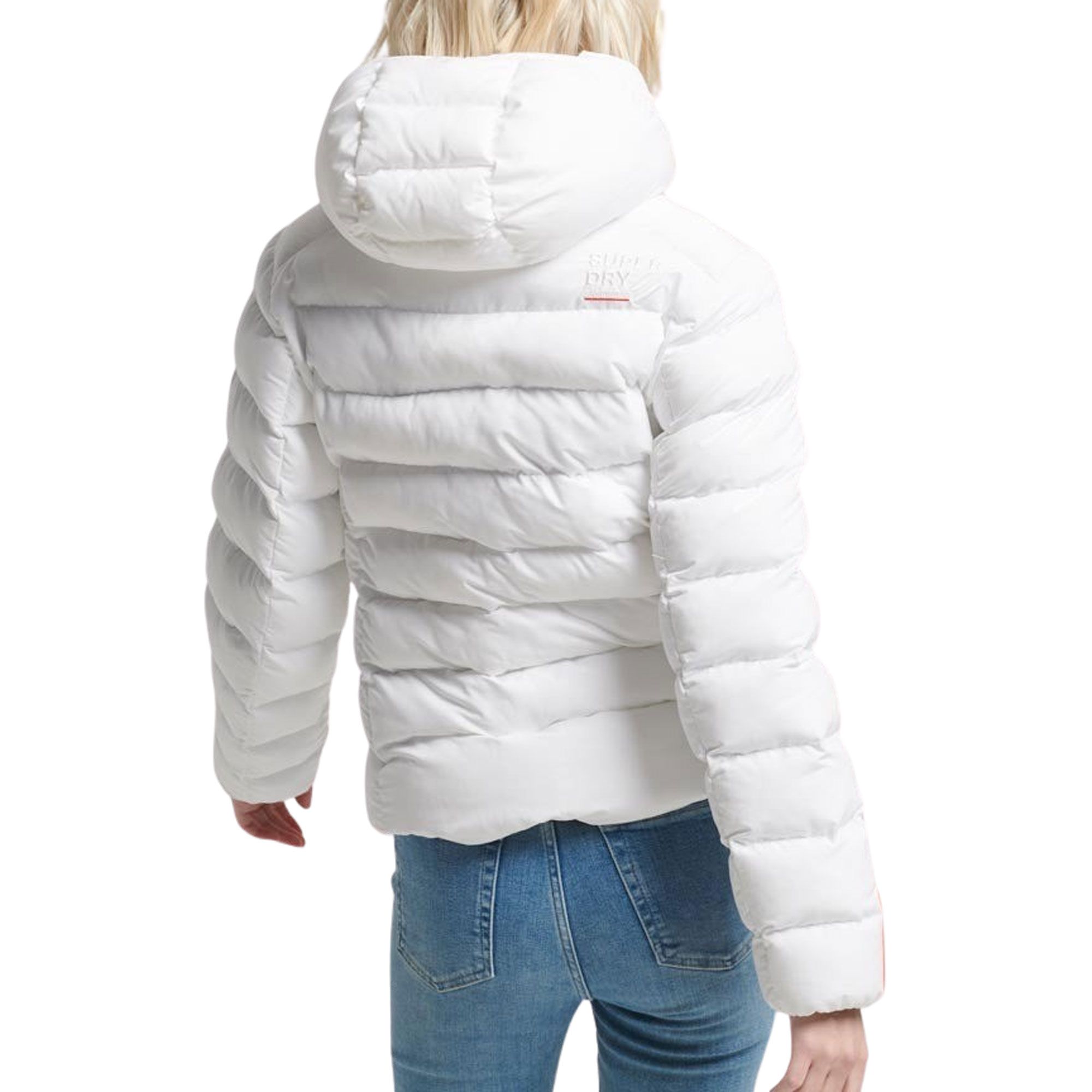 Superdry Hooded Microfibre Padded Jas Dames