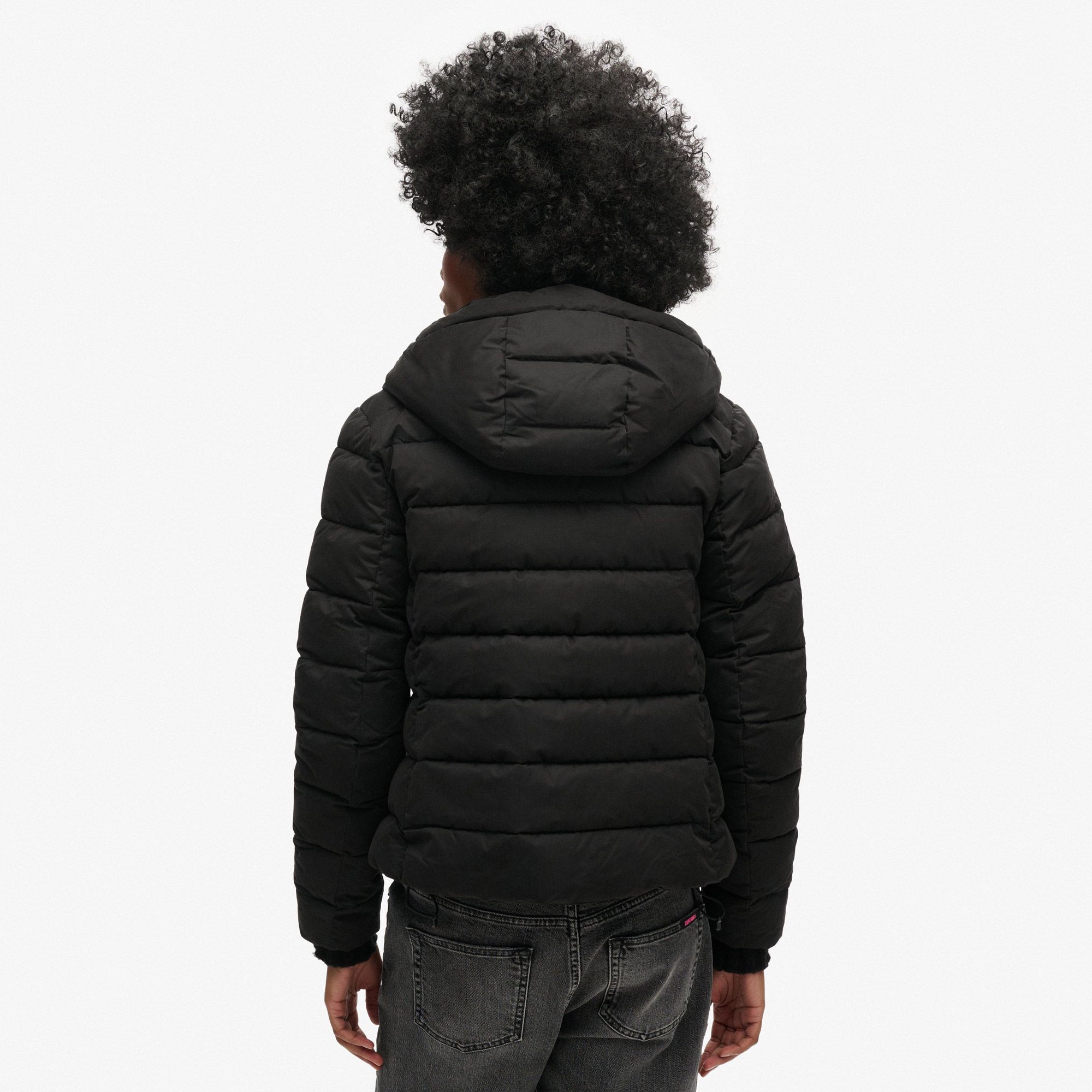 Superdry Hooded Microfibre Padded Jas Dames