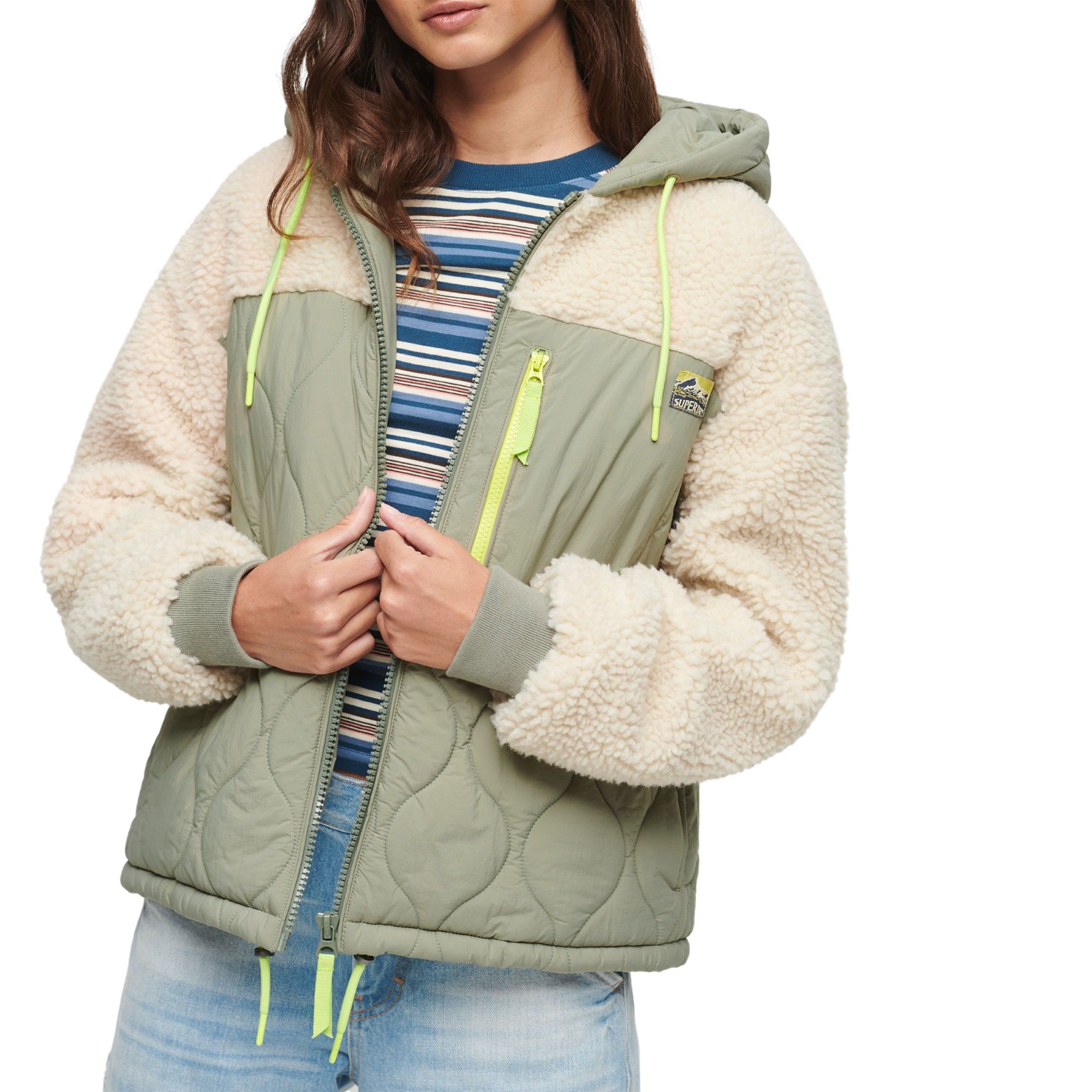 Veste Superdry Sherpa Quilted Hybrid
