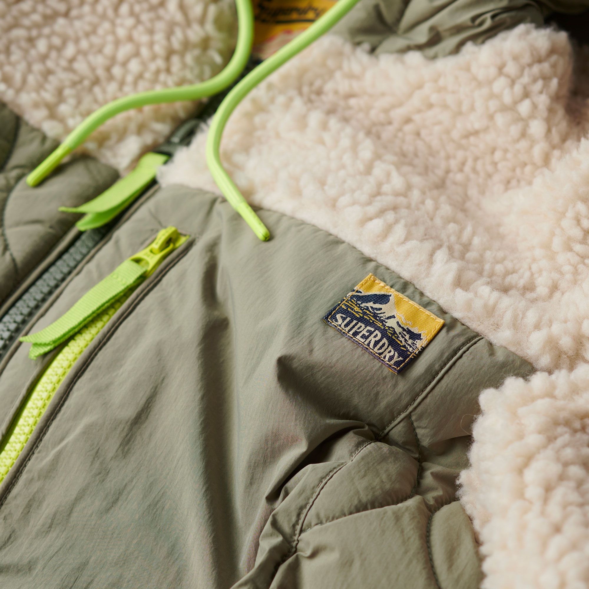 Veste Superdry Sherpa Quilted Hybrid