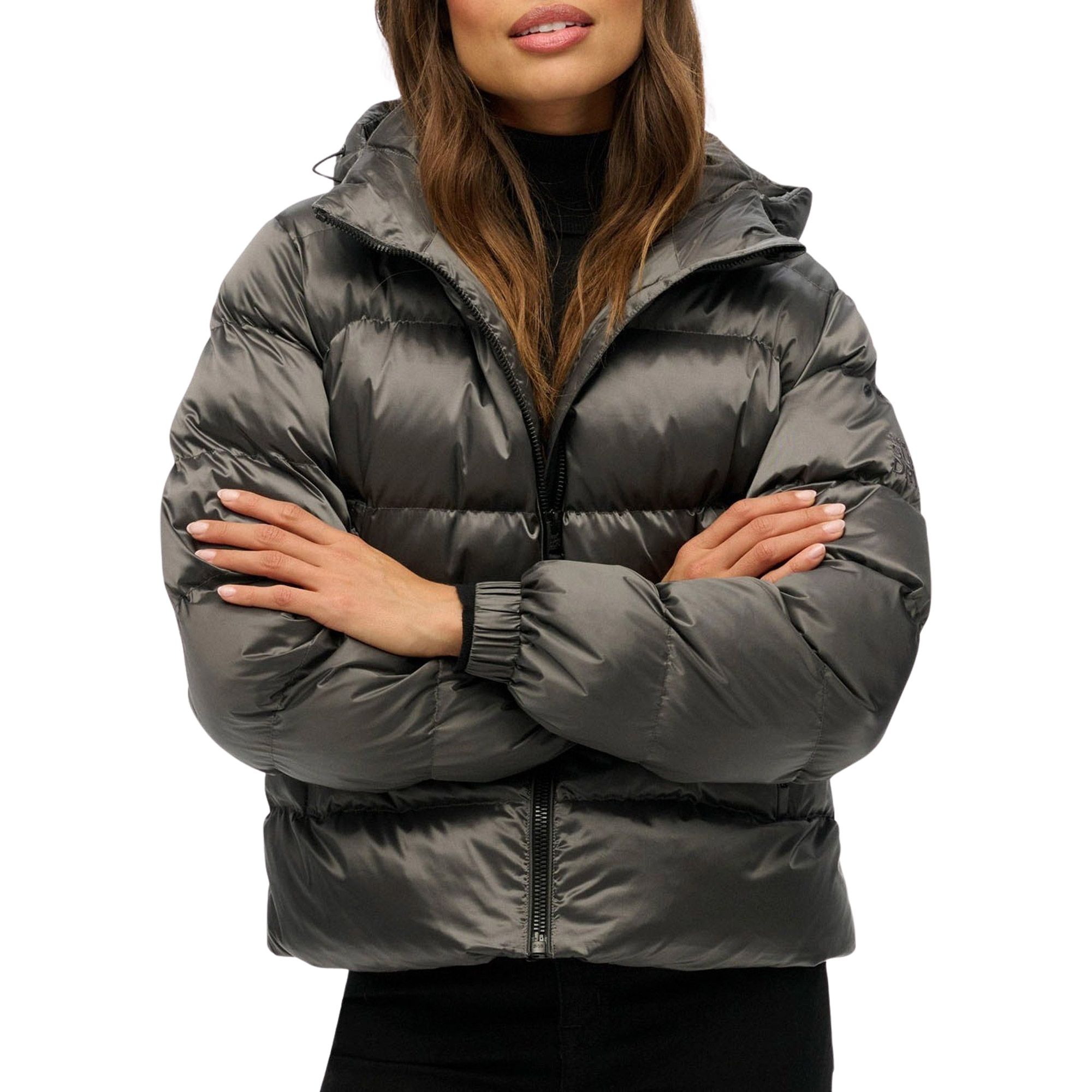 Superdry Hooded Luxe Sports Puffer Winterjas Dames