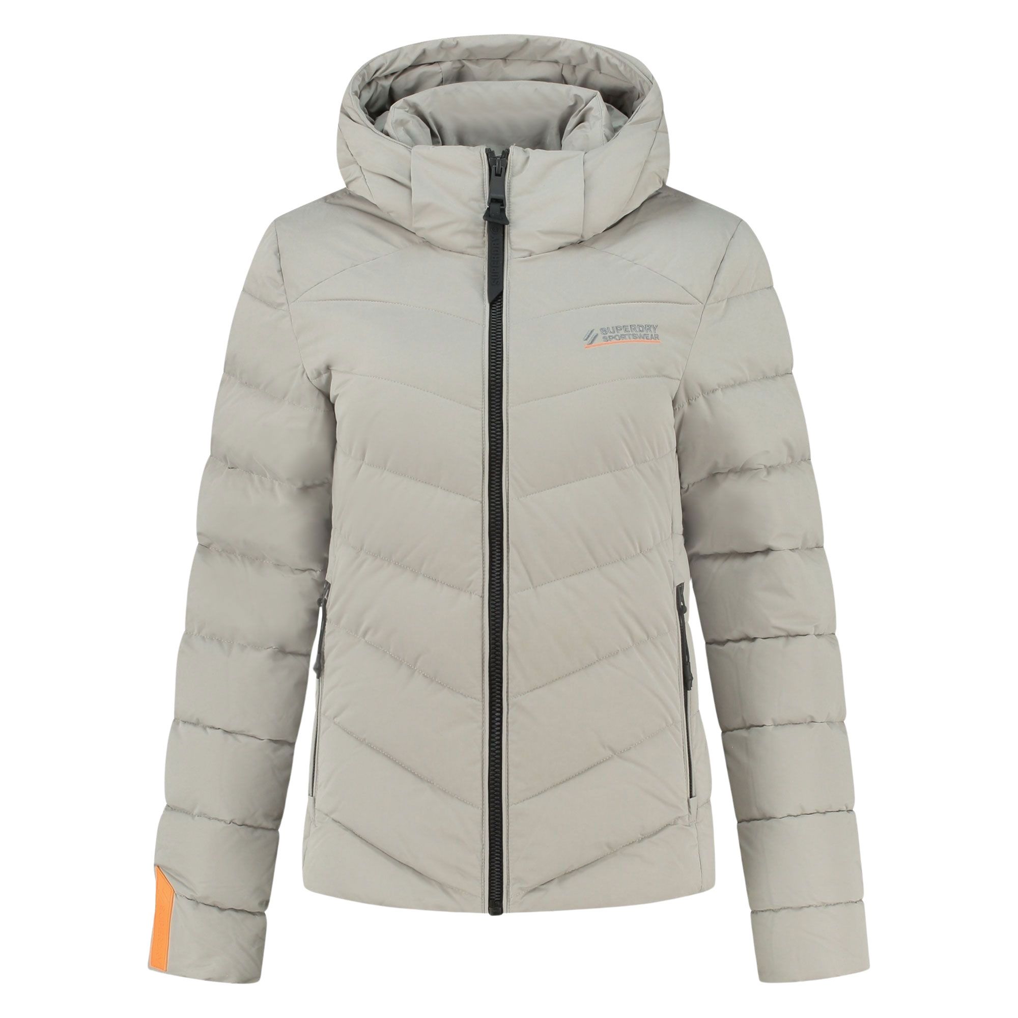 Superdry Hooded Microfibre Padded Jas Dames