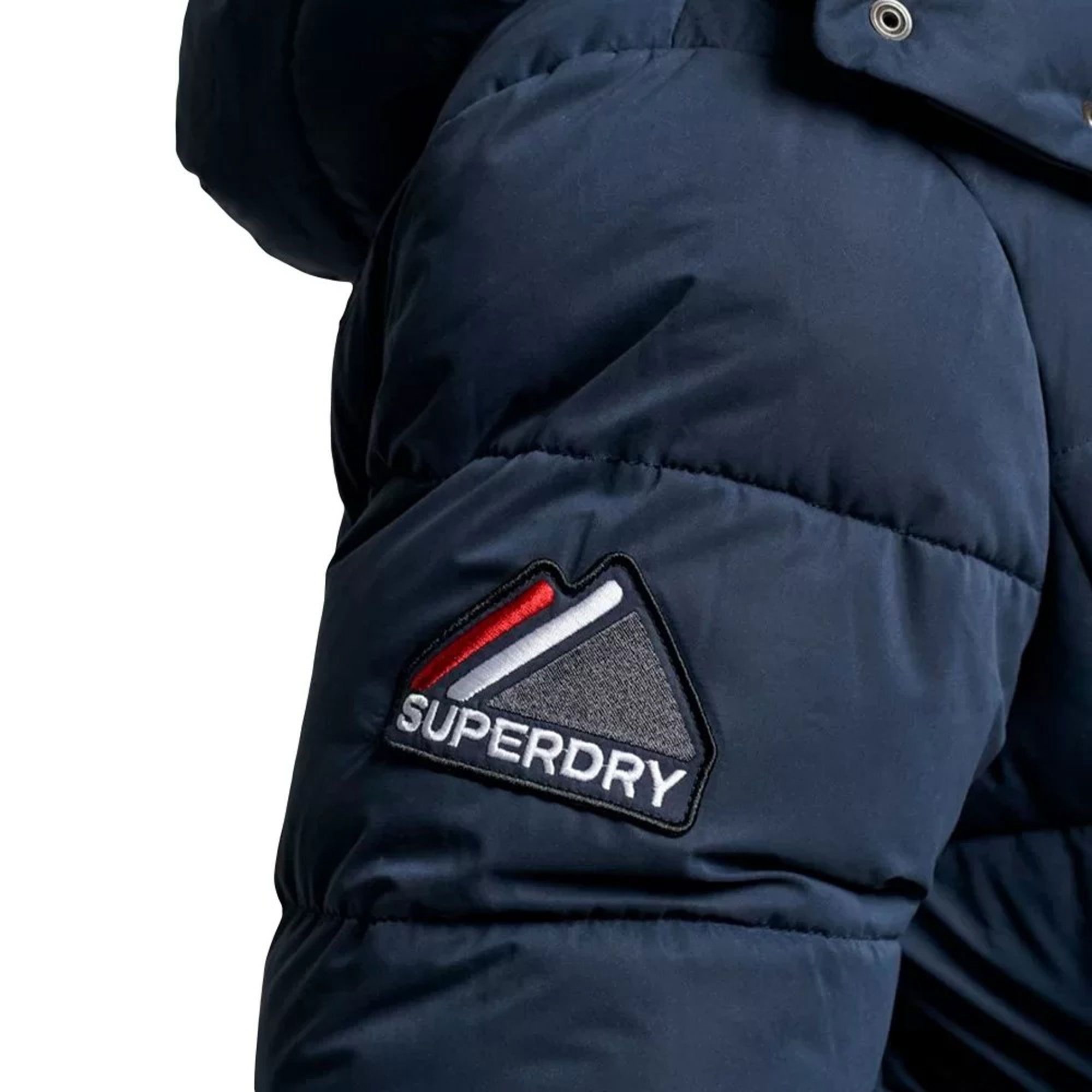 Superdry Code Microfibre Puffer Winterjas Heren