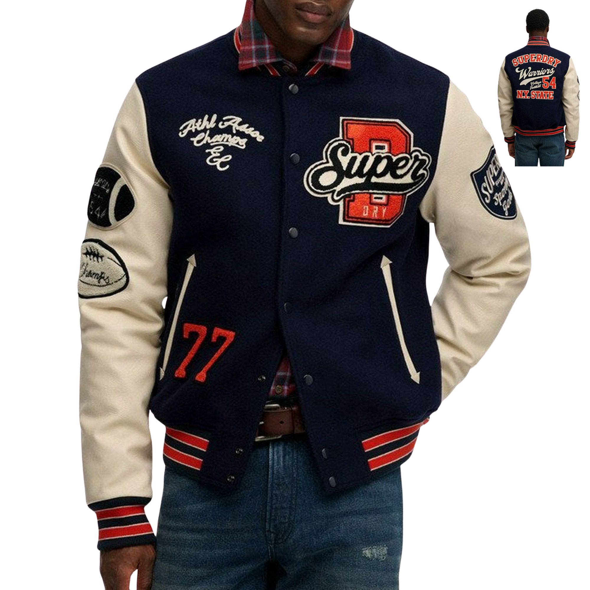 Superdry College Patched Varsity Jas Heren
