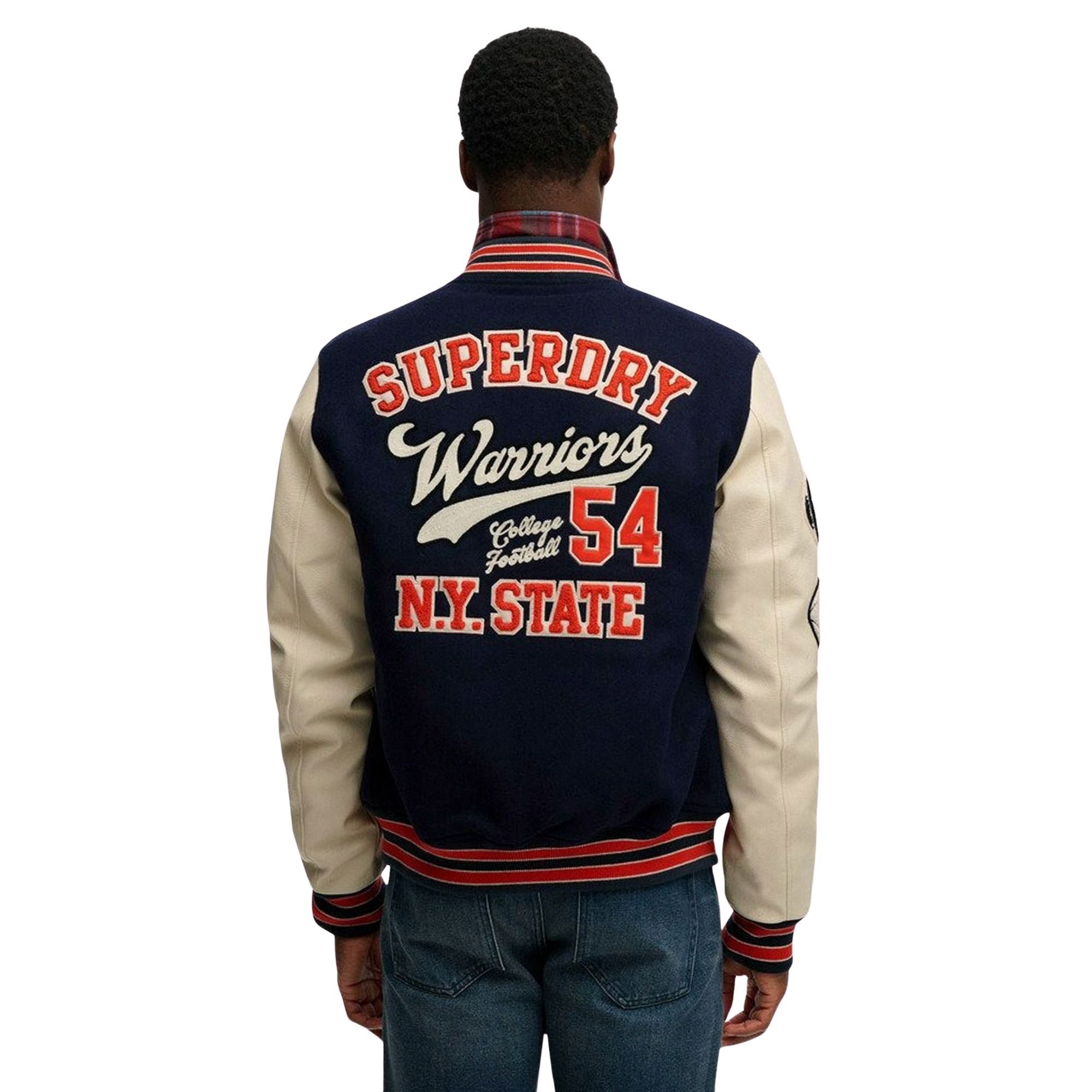 Superdry College Patched Varsity Jas Heren