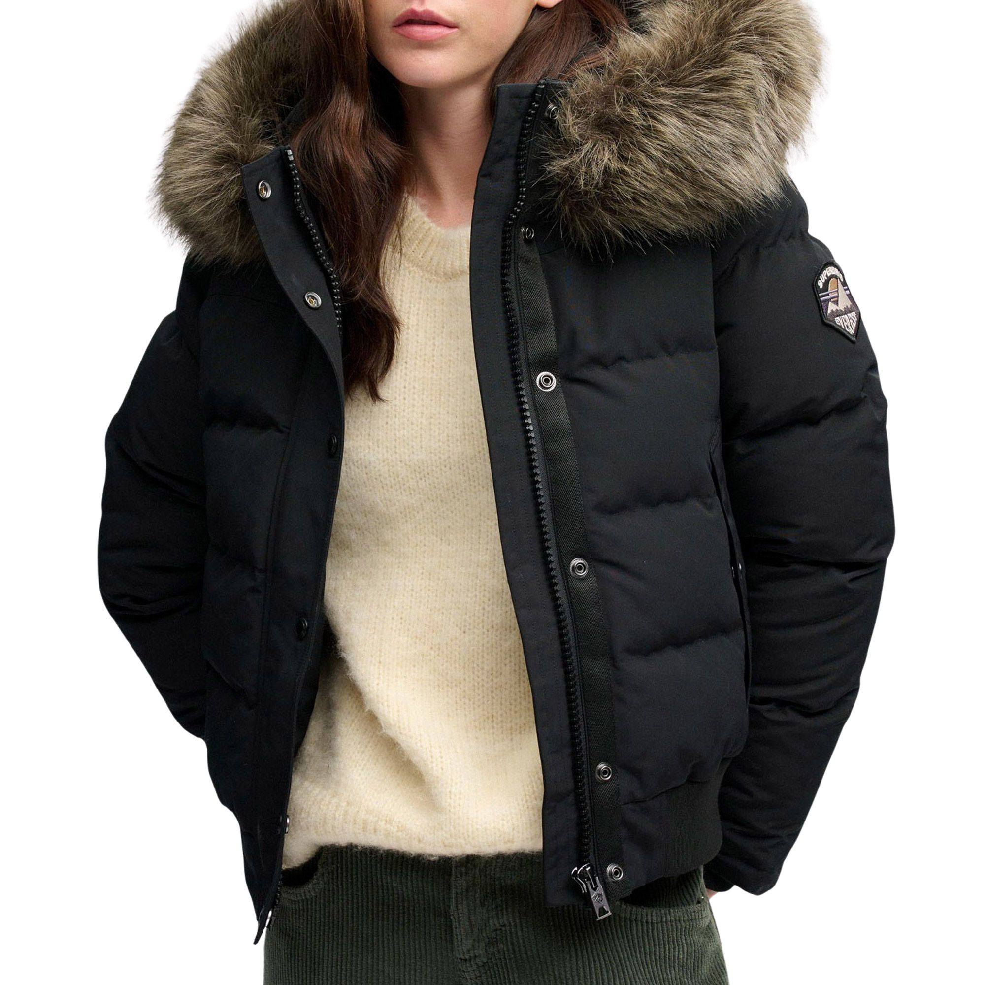 Manteau d'hiver Superdry Everest Hooded Bomber Femmes