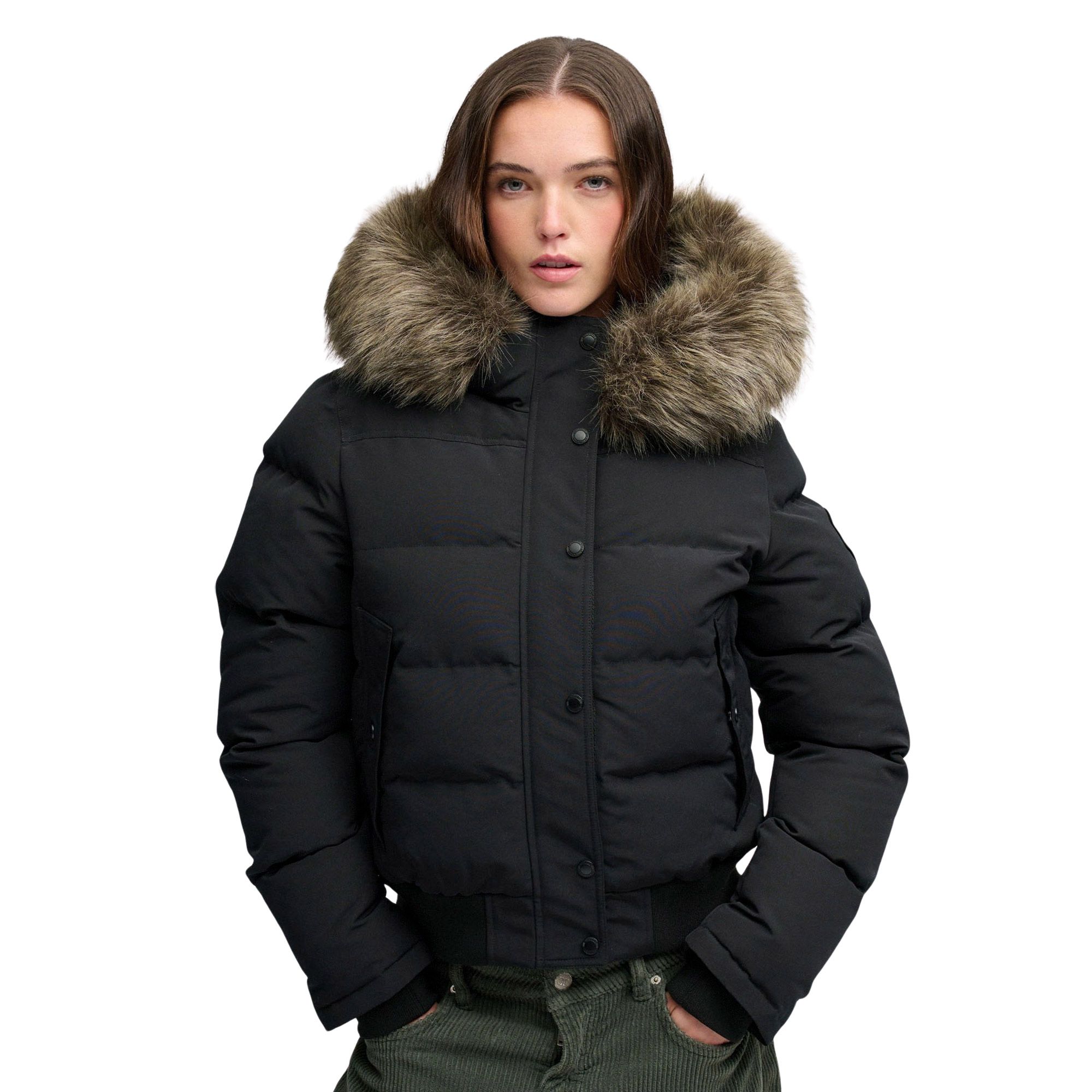 Manteau d'hiver Superdry Everest Hooded Bomber Femmes