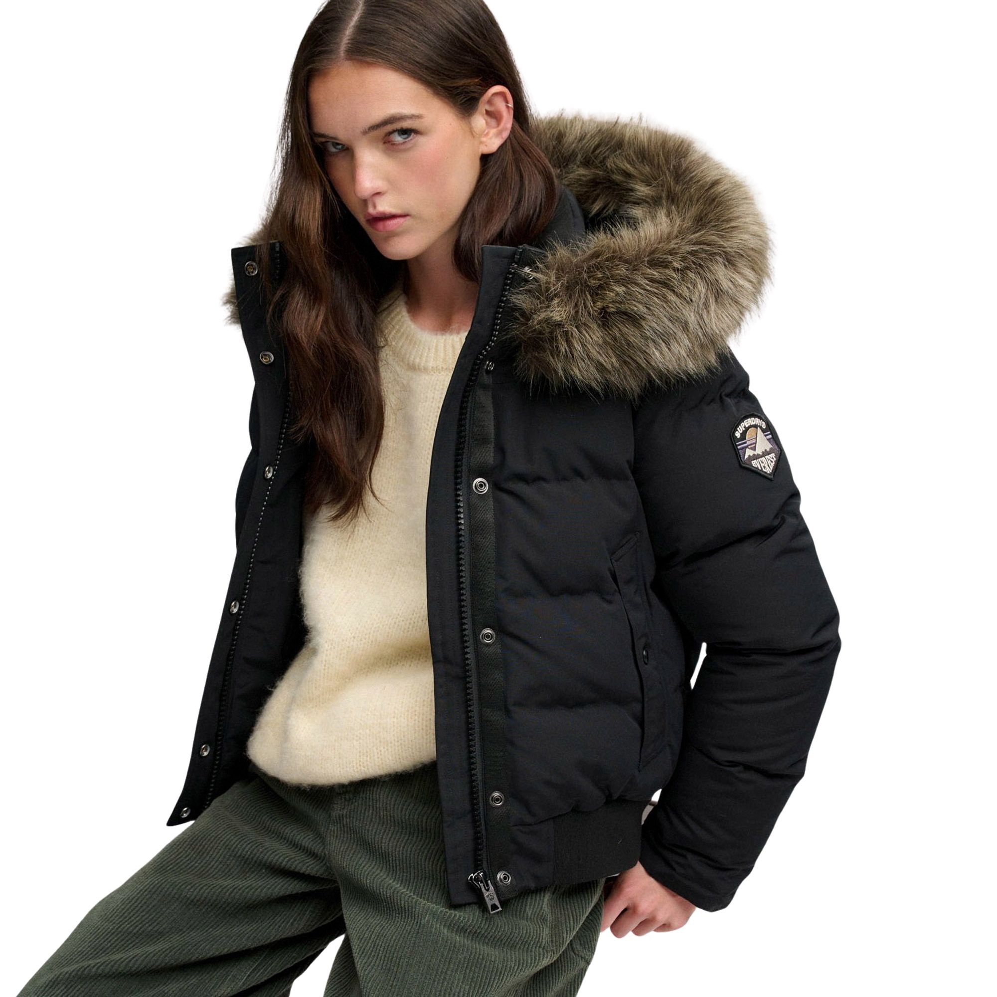 Manteau d'hiver Superdry Everest Hooded Bomber Femmes