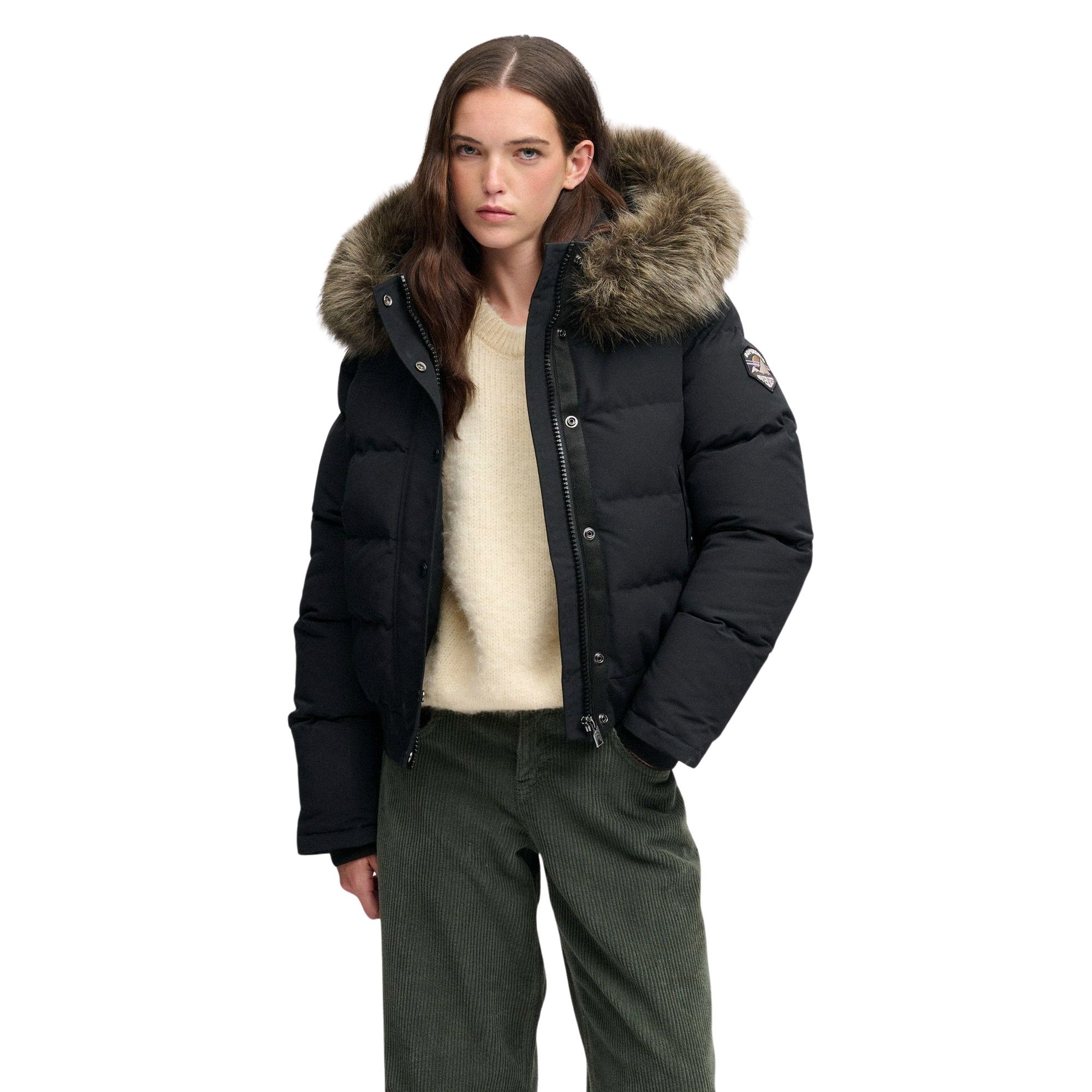 Manteau d'hiver Superdry Everest Hooded Bomber Femmes