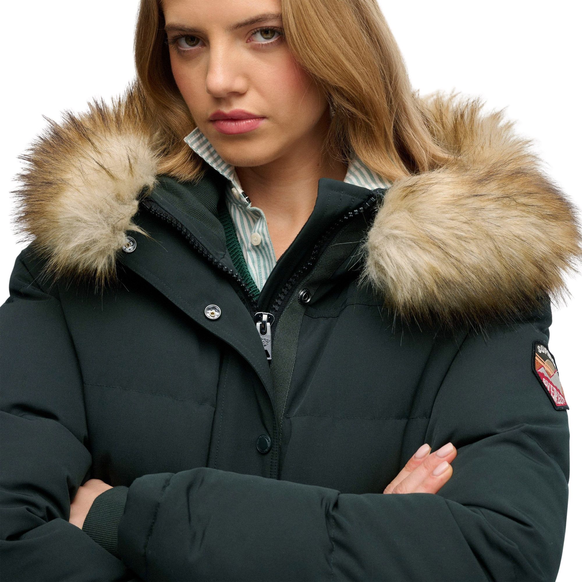 Superdry Everest Hooded Bomber Winterjas Dames