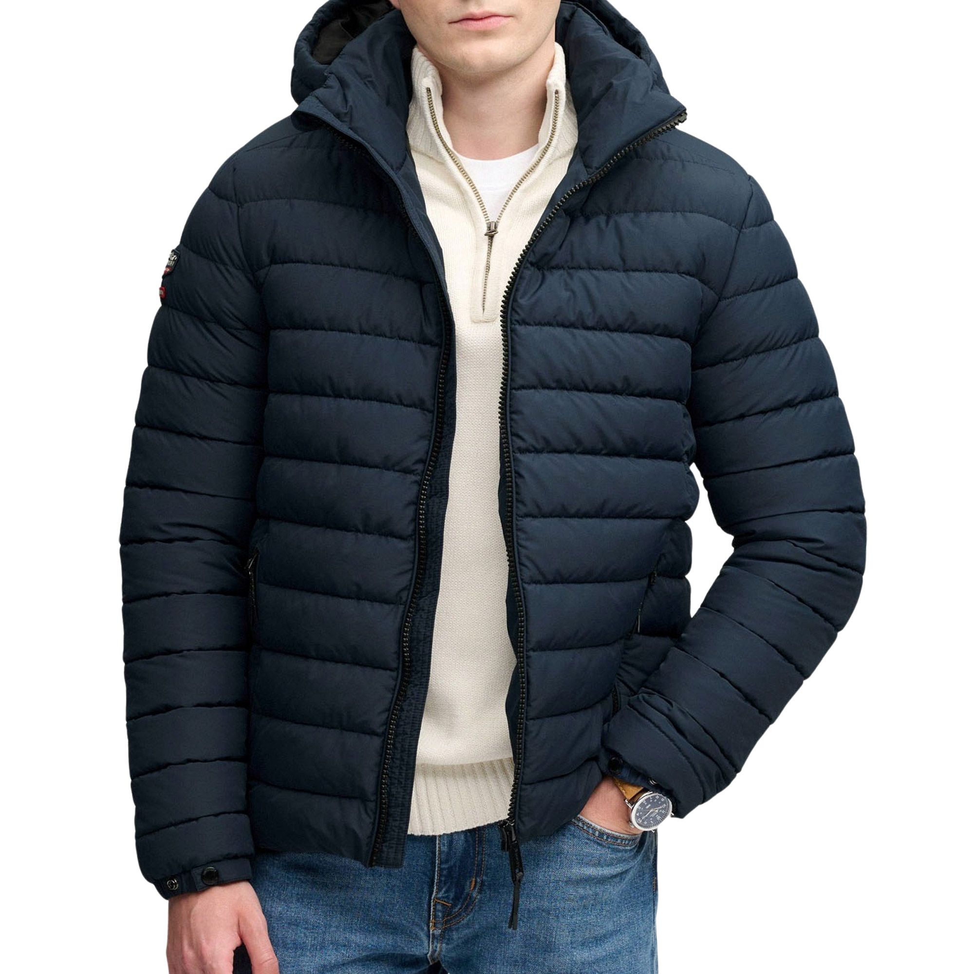 Superdry Hooded Fuji Midweight Padded Winterjas Heren