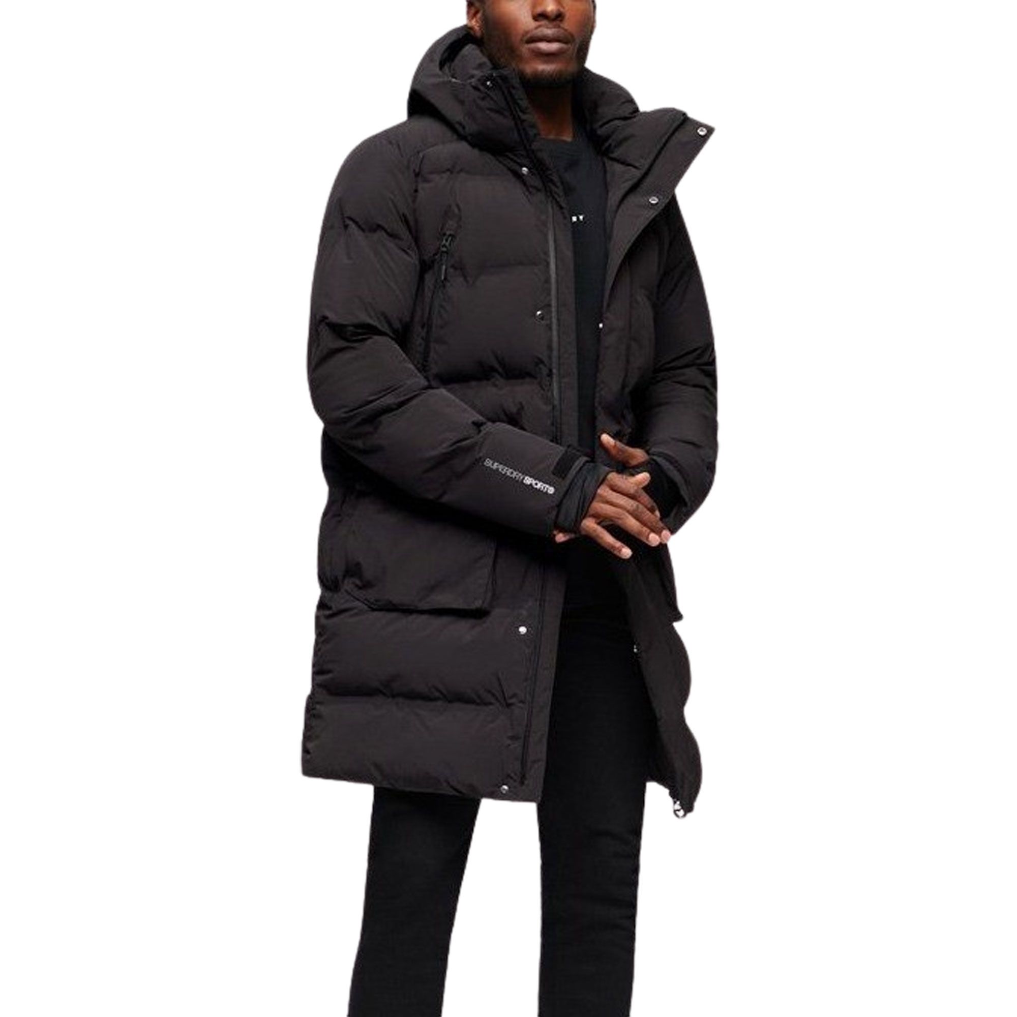 Superdry Hooded Longline Padded Winterjas Heren