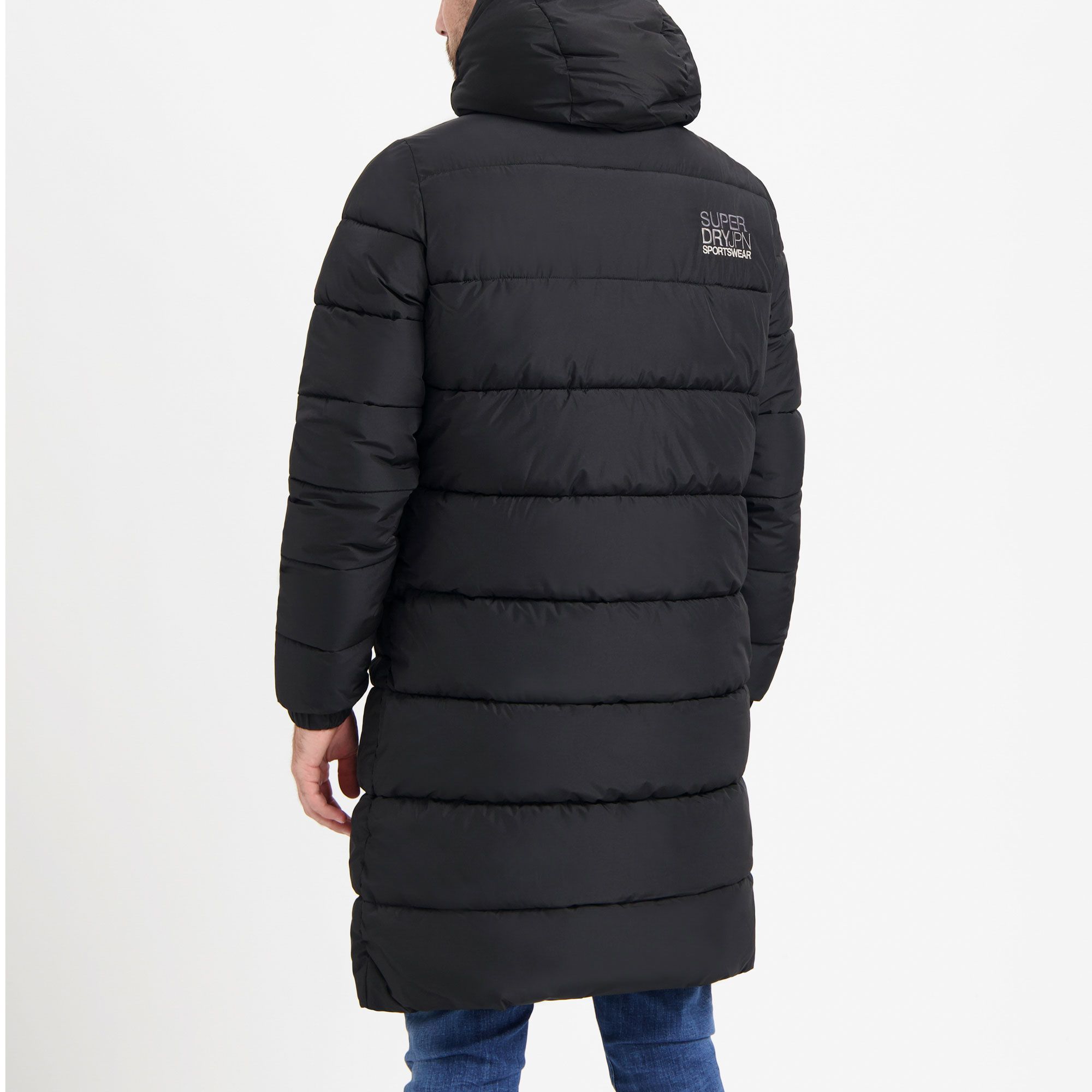 Superdry Hooded Longline Sports Puffer Winterjas Heren