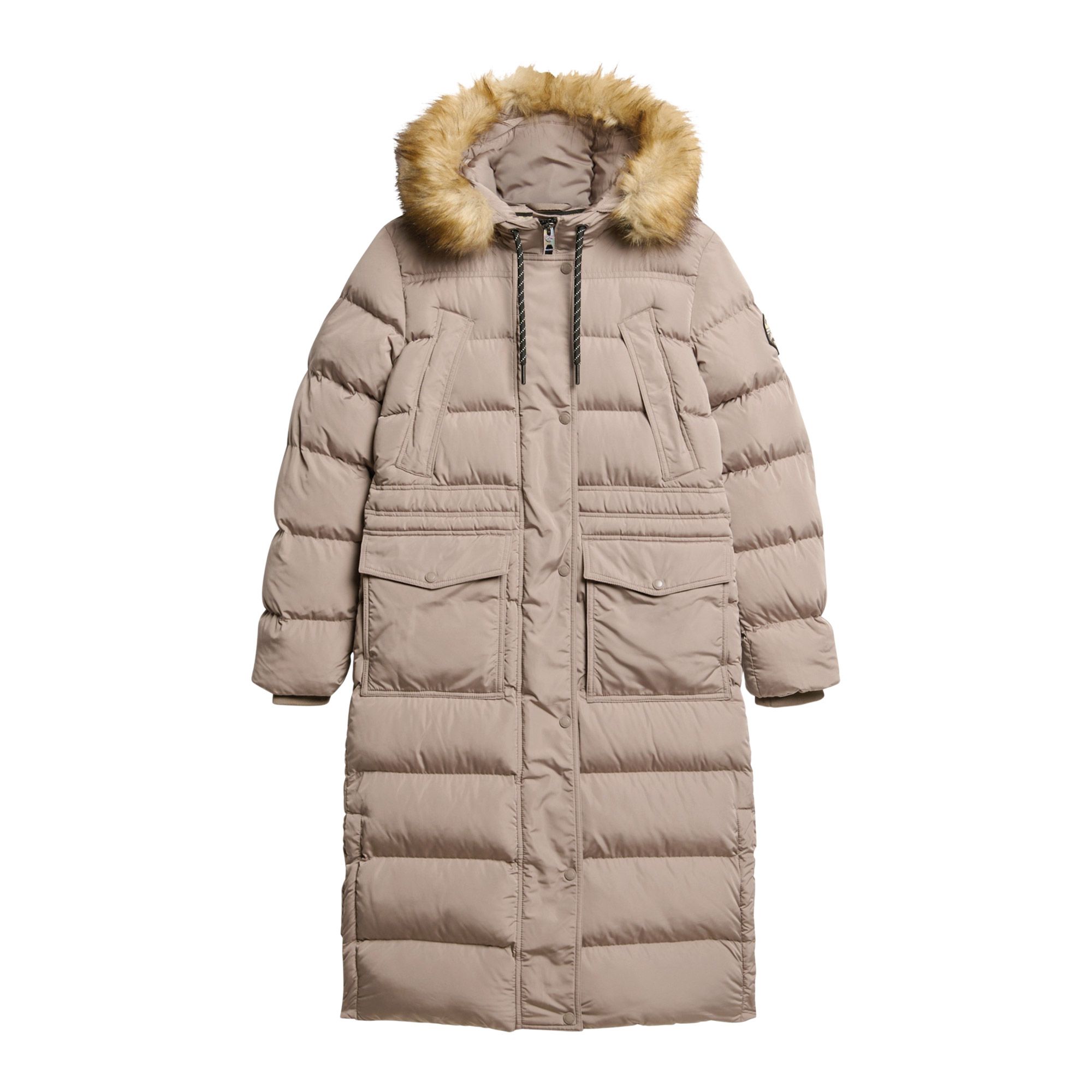 Superdry Everest Faux Fur Longline Winterjacke Damen