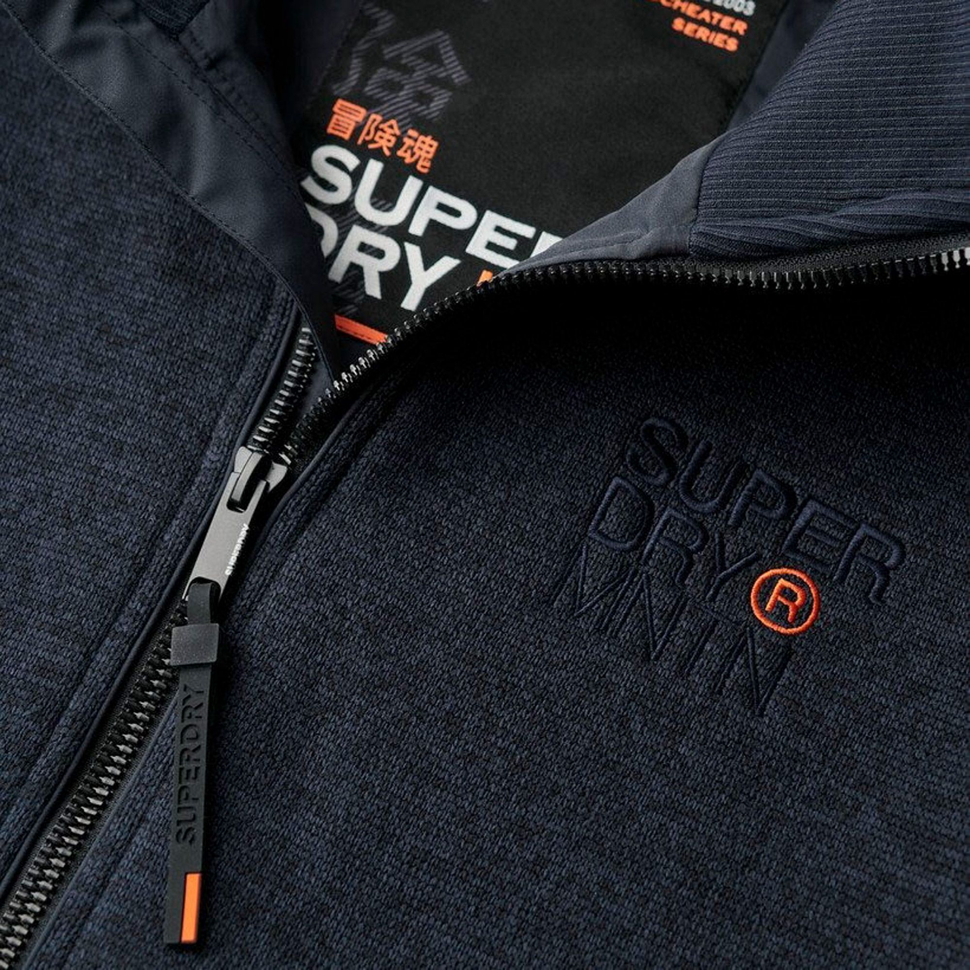Superdry Bonded Knit Hooded Bomber Jas Heren