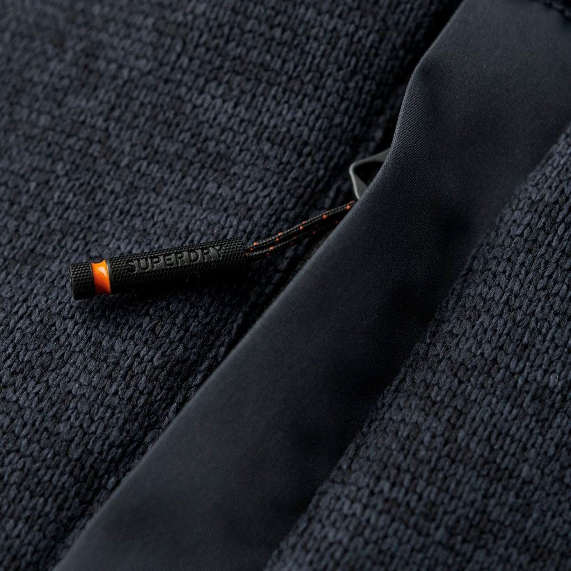 Superdry Bonded Knit Hooded Bomber Jas Heren