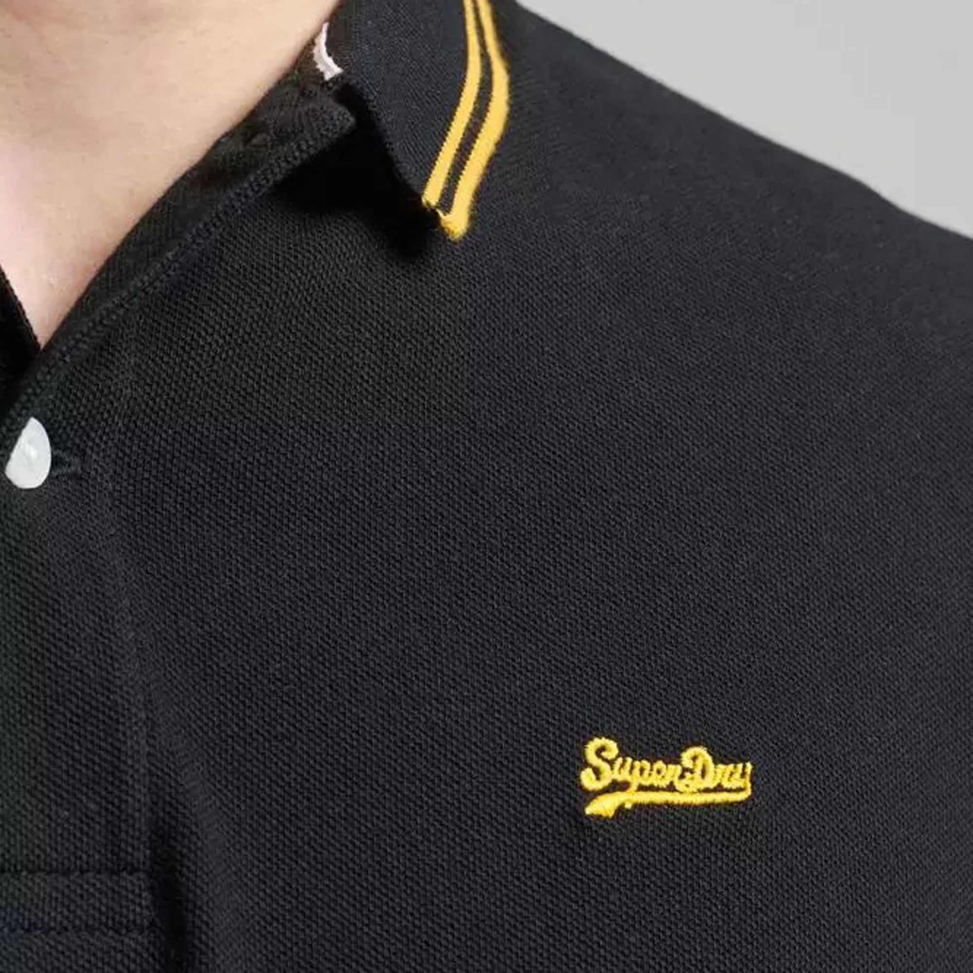 Superdry Tipped Longsleeve Polo Heren