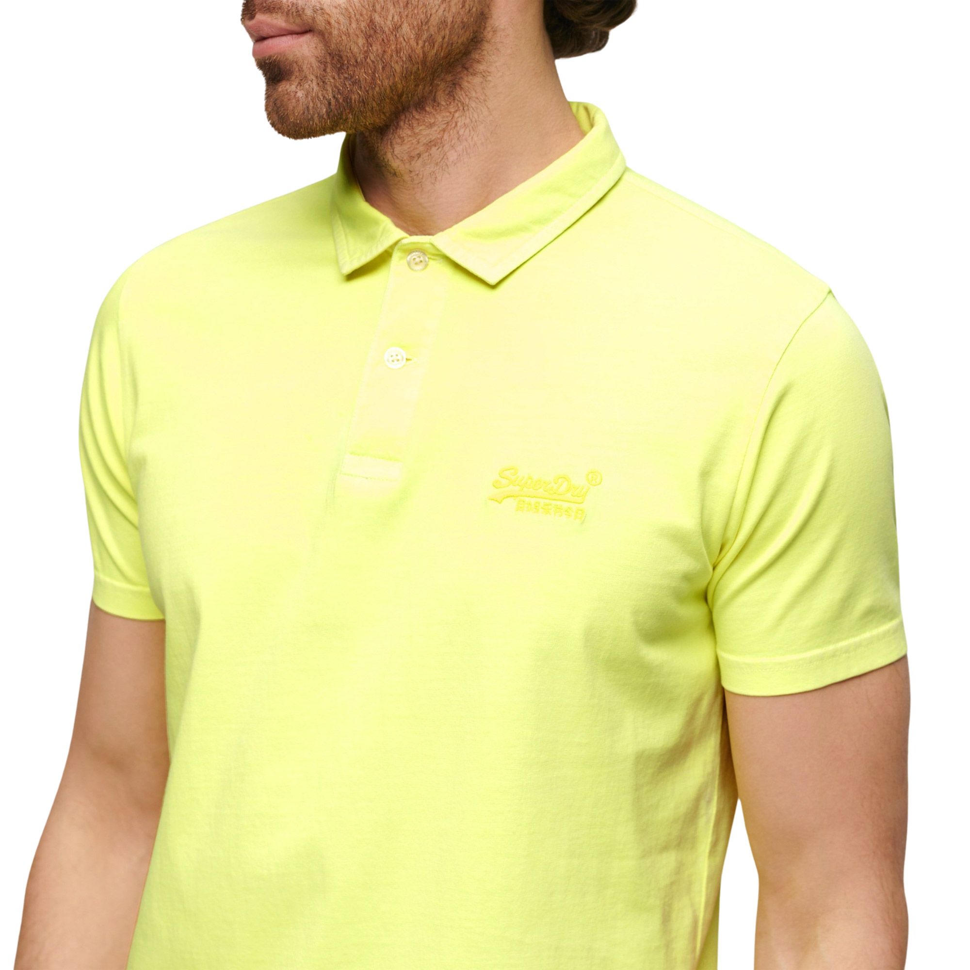 Polo T-shirt Superdry Essential Logo Neon Hommes