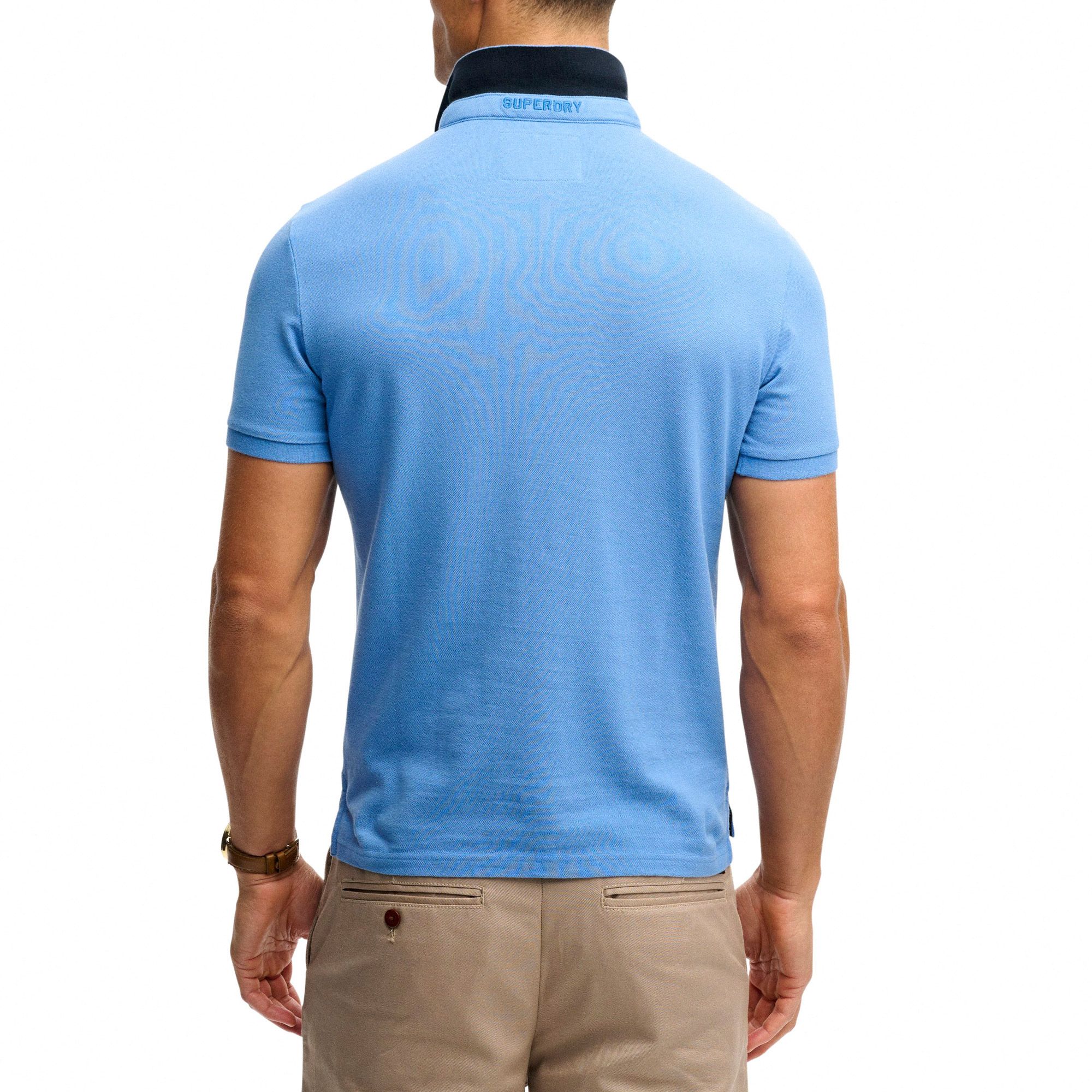 Poloshirt Superdry Pique Monogram Hommes