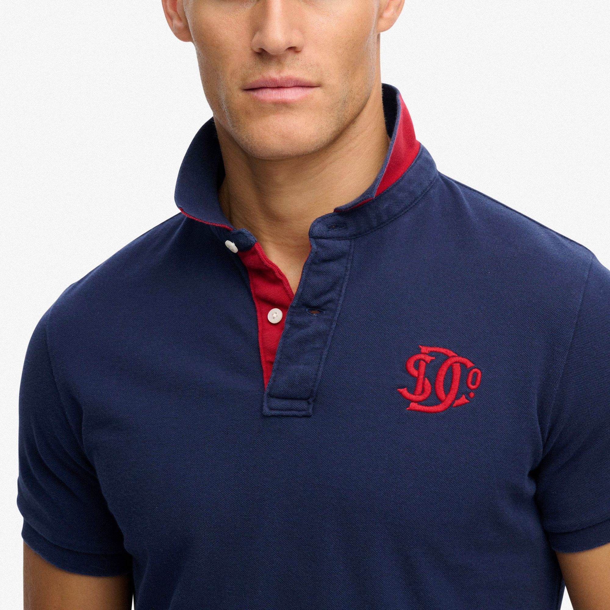 Superdry Pique Monogram Polo Heren