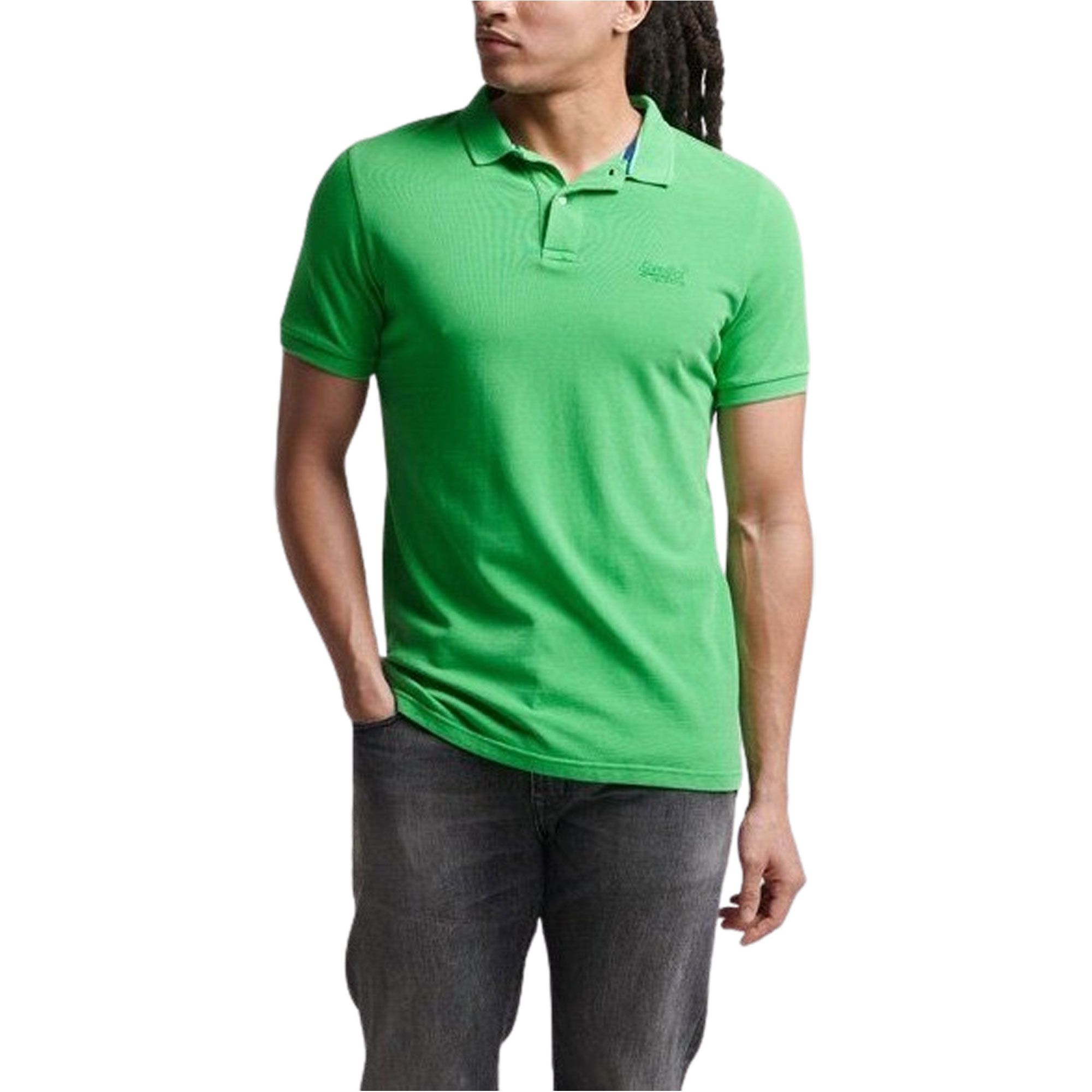 Superdry Vintage Destroyed Pique Polo Heren