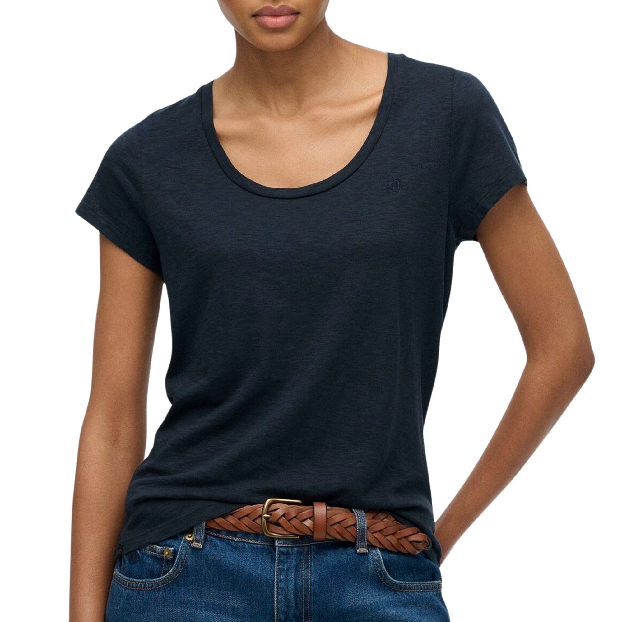 Superdry Studios Scoop Neck Shirt Dames