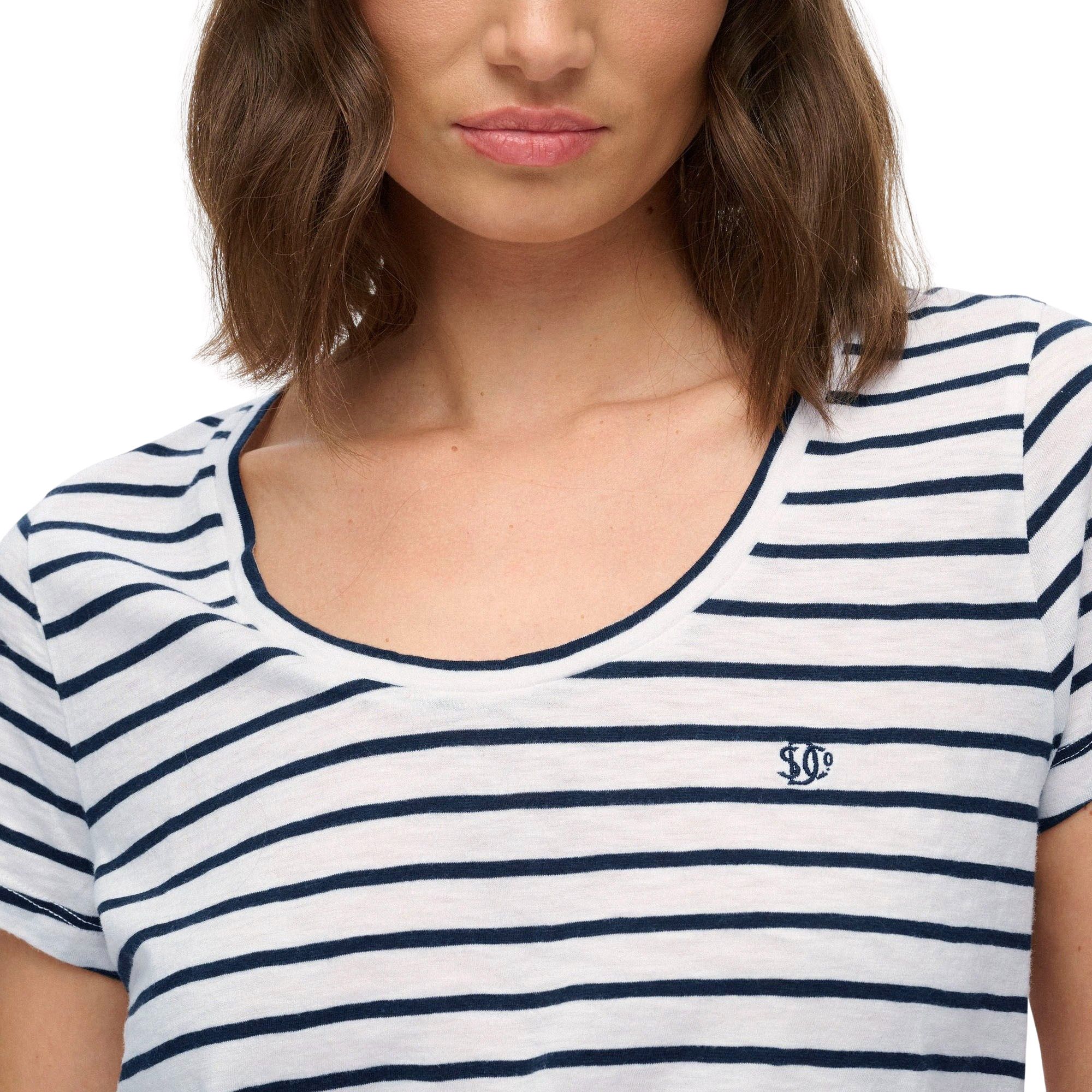 Superdry Studios Scoop Neck Shirt Dames