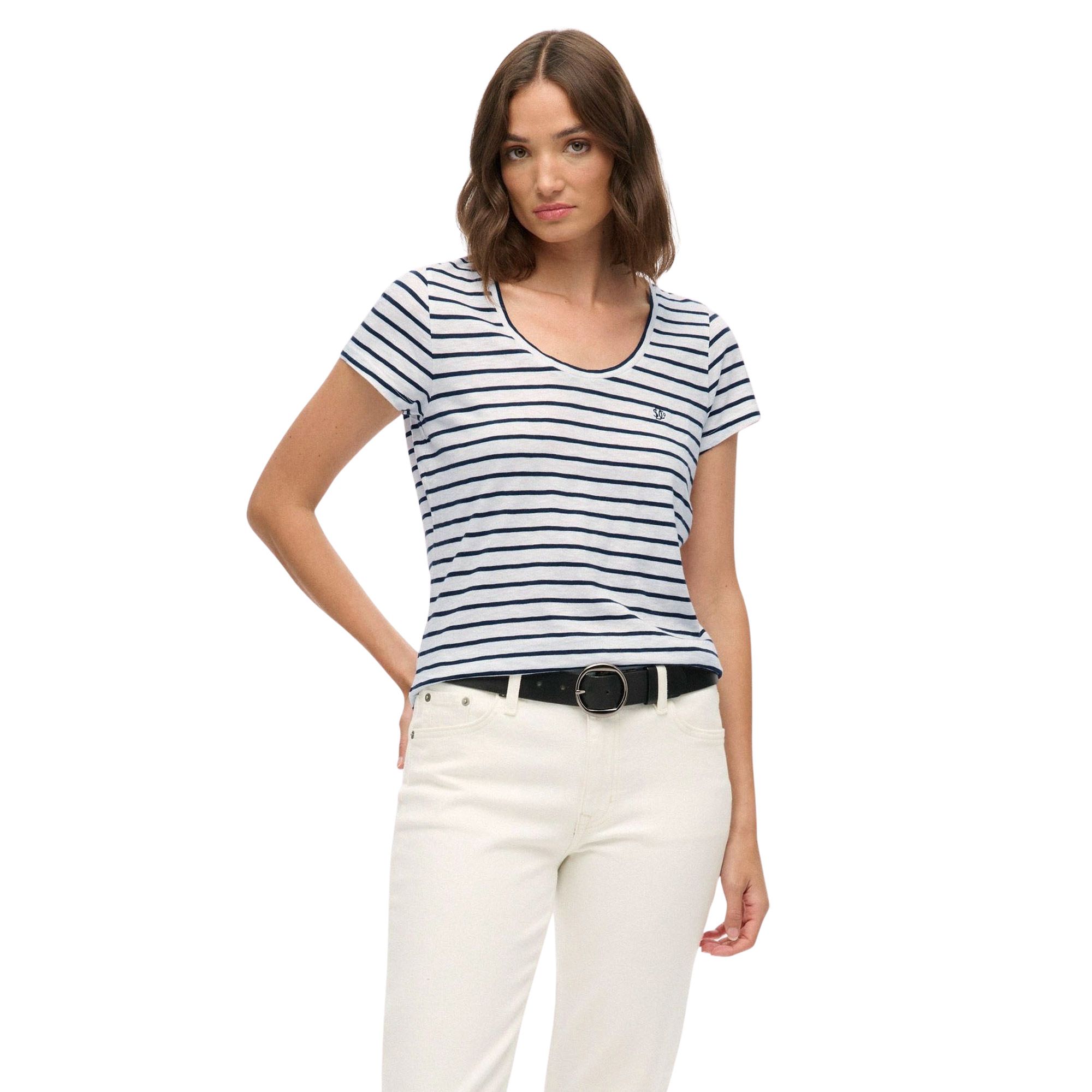 Superdry Studios Scoop Neck Shirt Dames