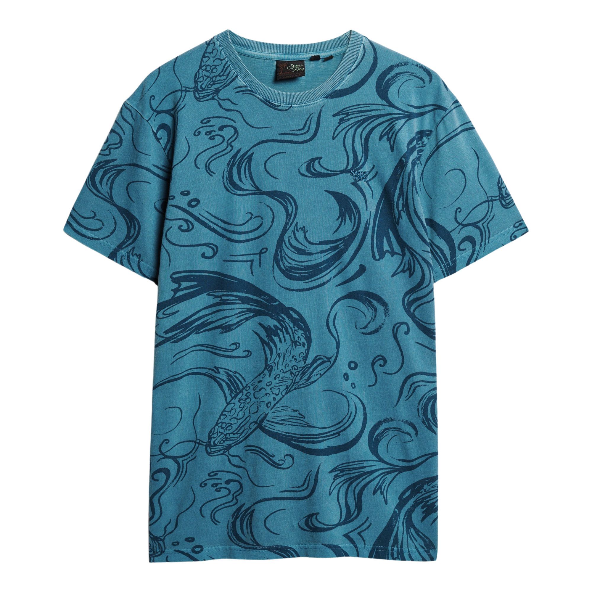 Superdry Vintage Overdye Printed Shirt Heren