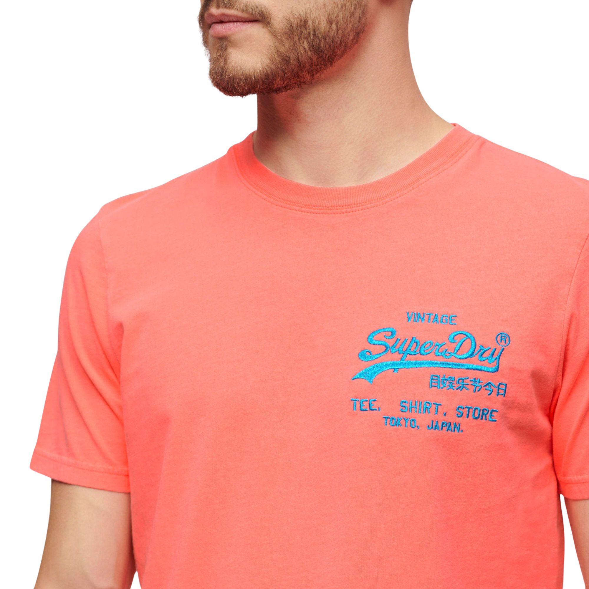 Superdry Neon Vintage Logo Shirt Heren