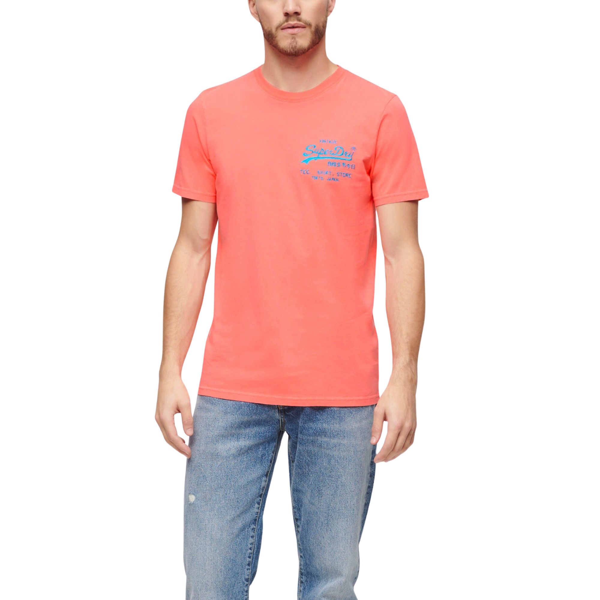 Superdry Neon Vintage Logo Shirt Heren