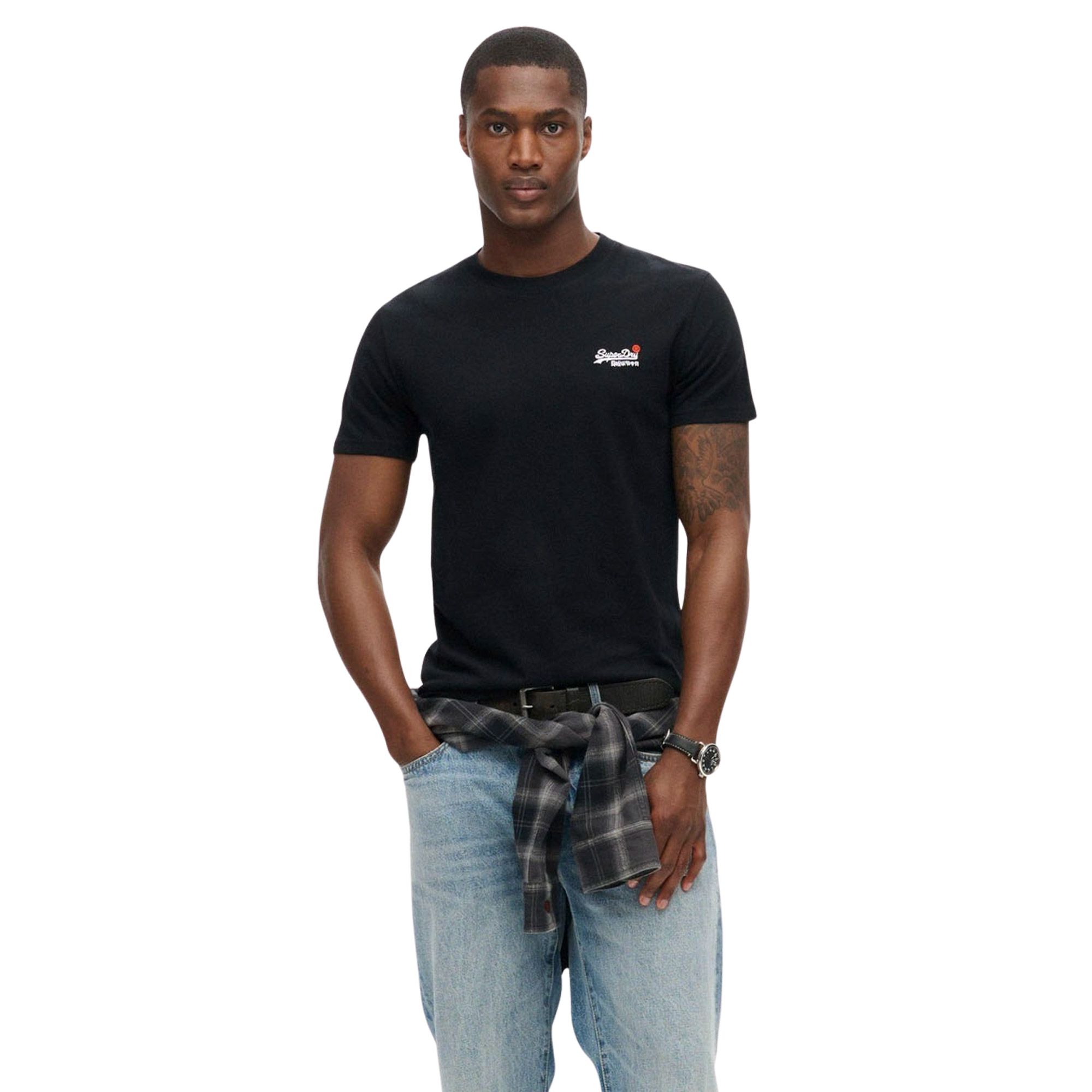 Superdry Essential Contrast Embossed Logo Shirt Heren
