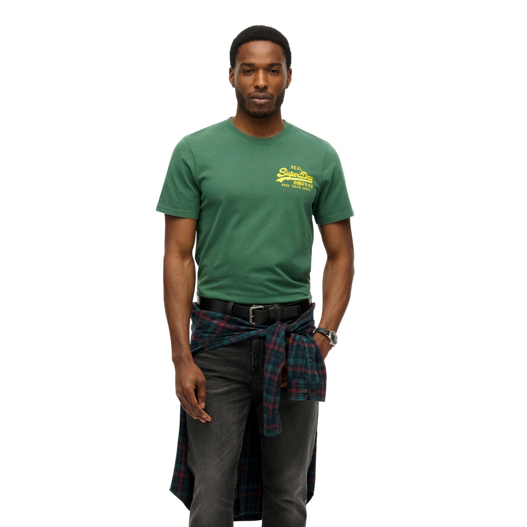 Superdry Vintage Logo Embroidered Relaxed Shirt Heren